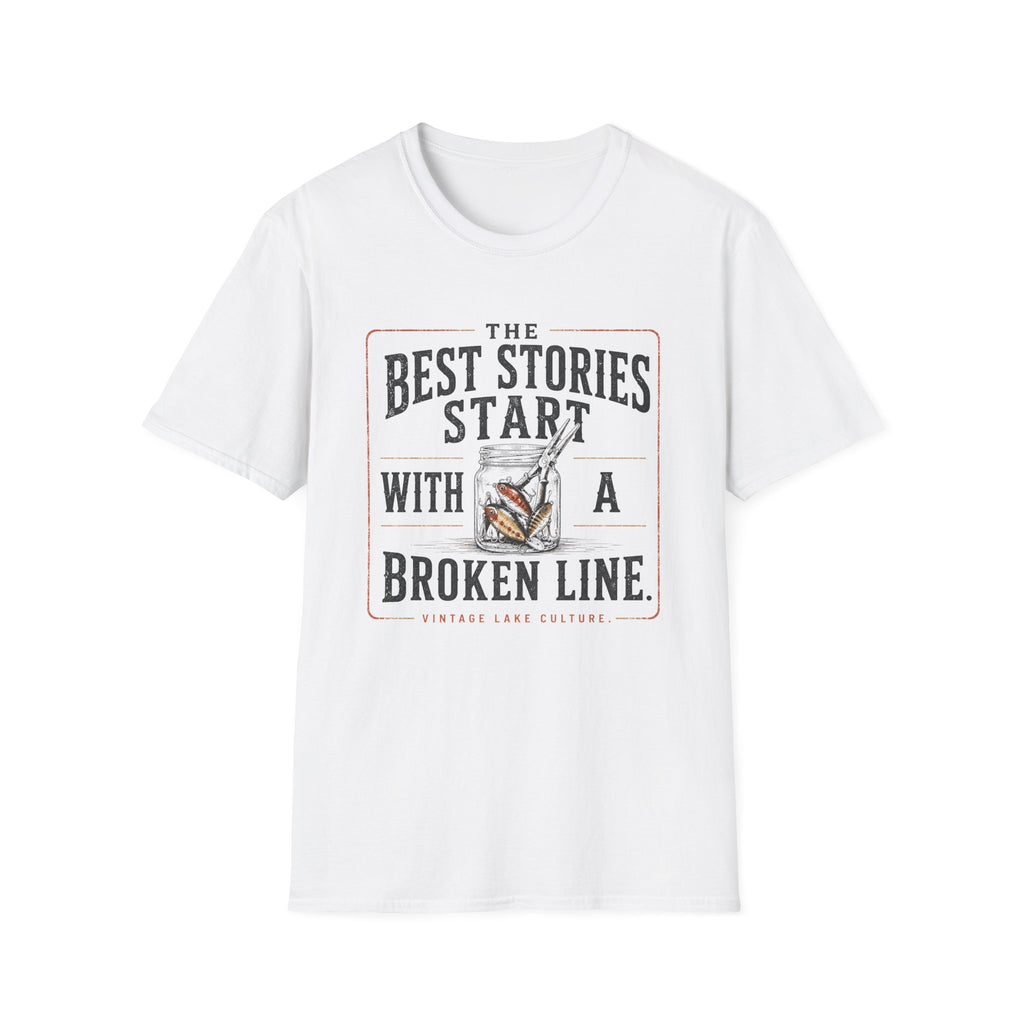 The Best Stories Start With A Broken Line T-Shirt