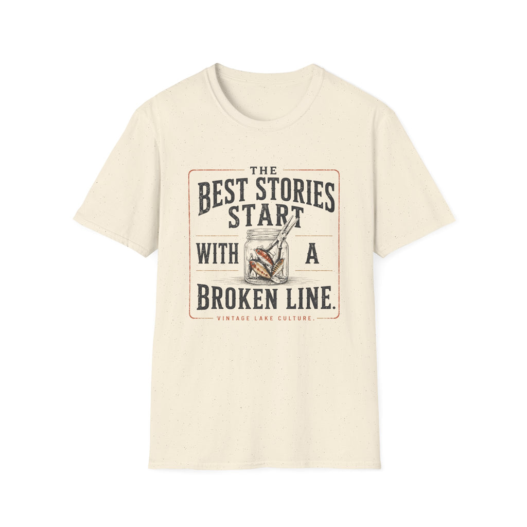 The Best Stories Start With A Broken Line T-Shirt