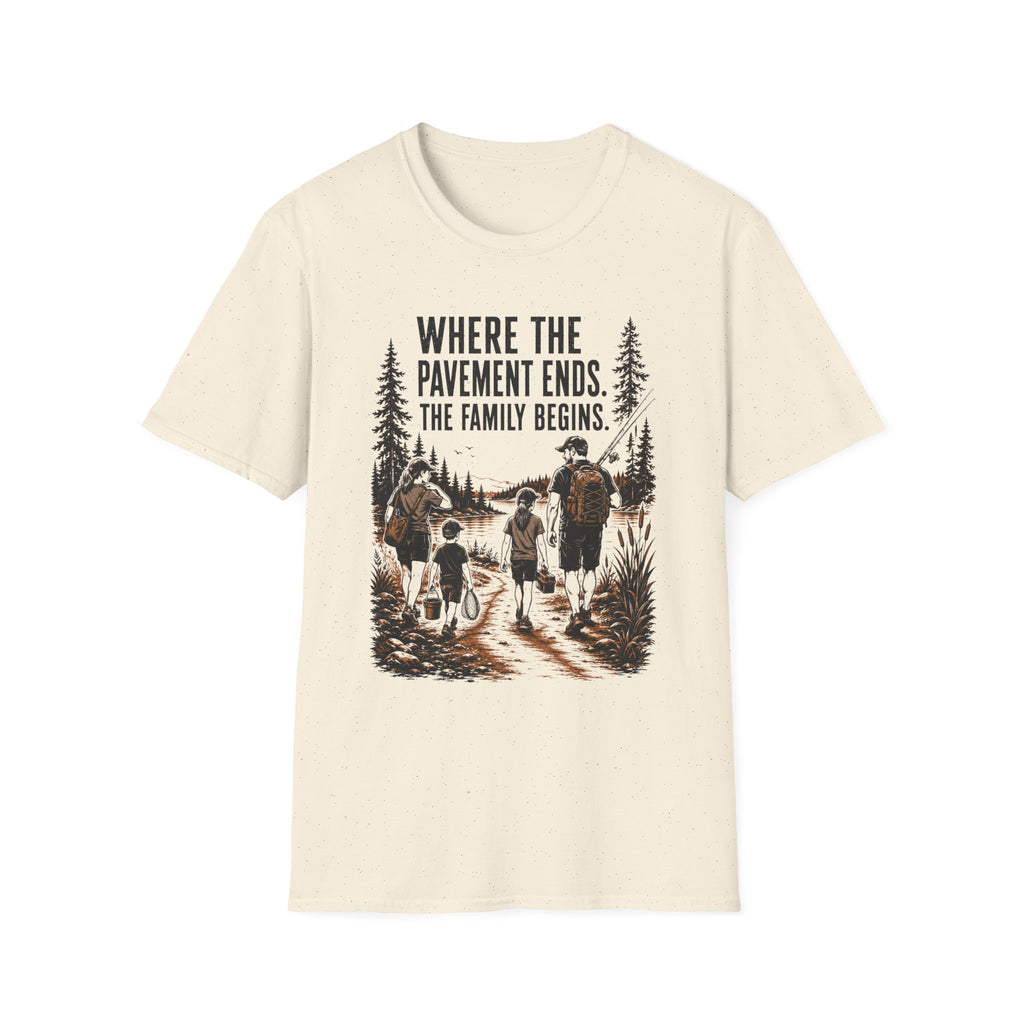 Where The Pavement Ends The Family Begins T-Shirt