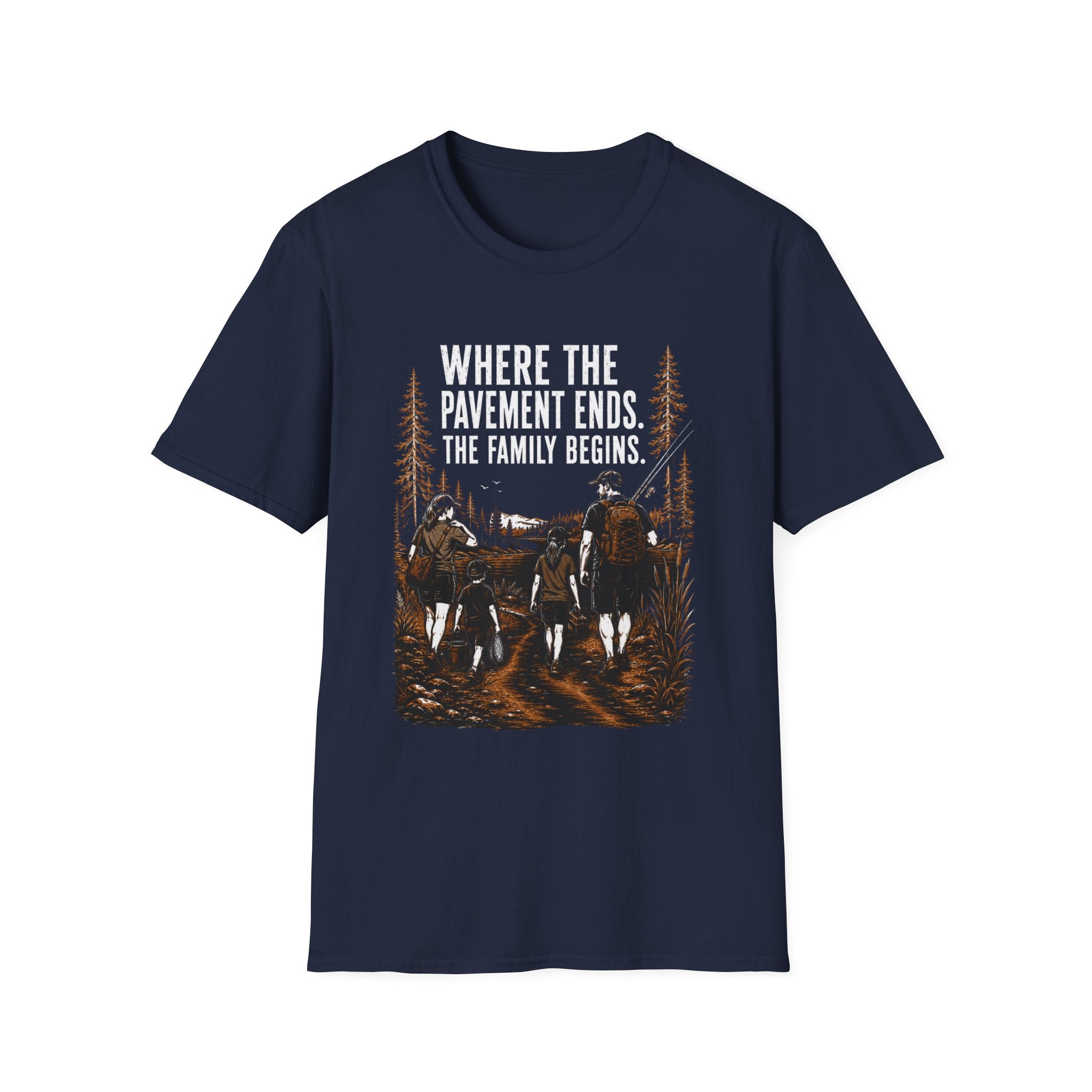 Where The Pavement Ends The Family Begins T-Shirt