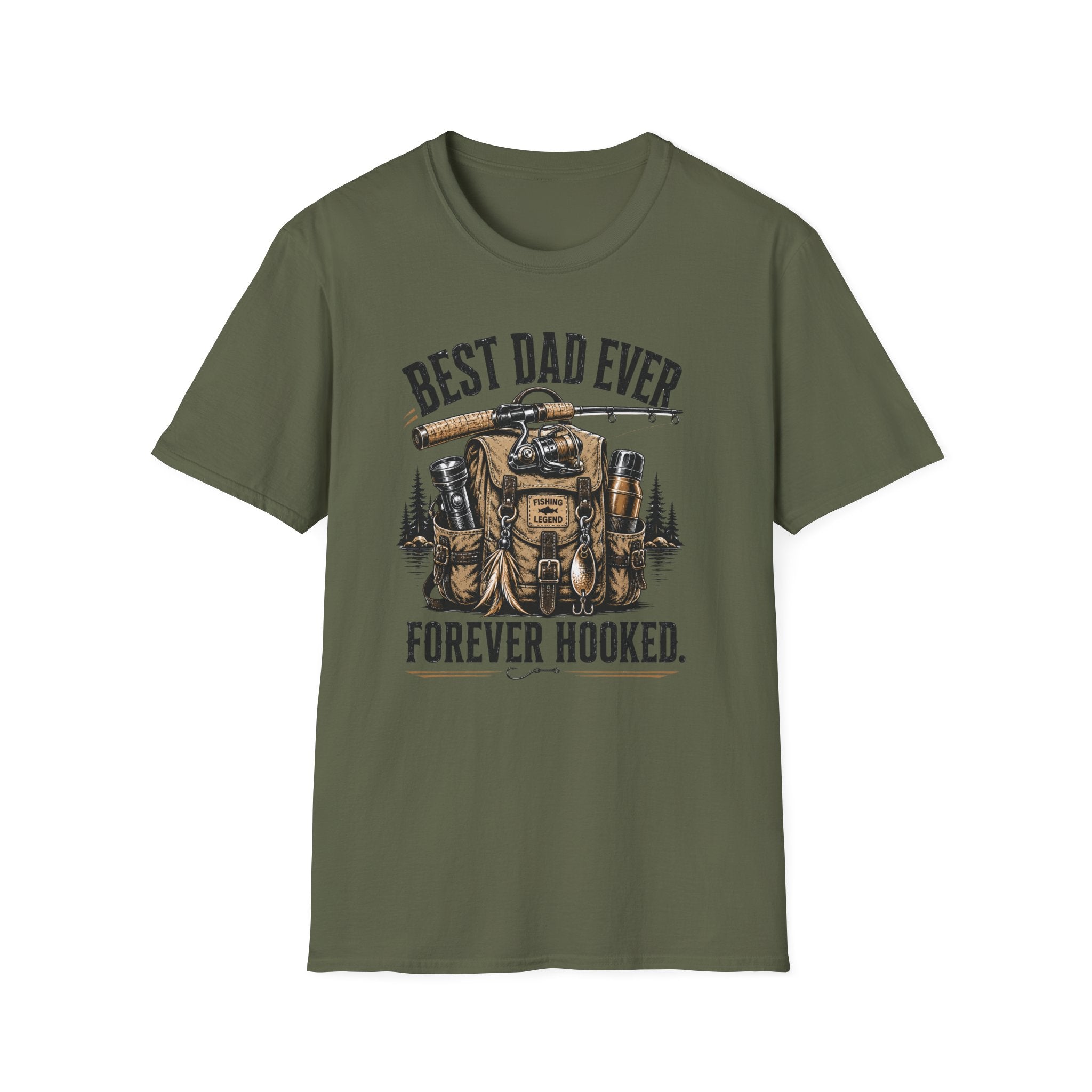 Best Dad Ever Forever Hooked T-Shirt