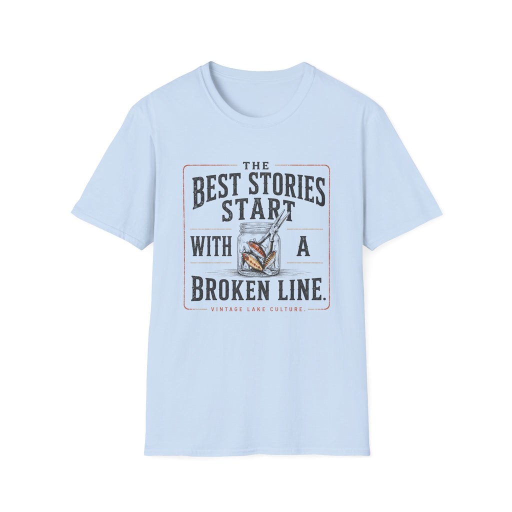 The Best Stories Start With A Broken Line T-Shirt
