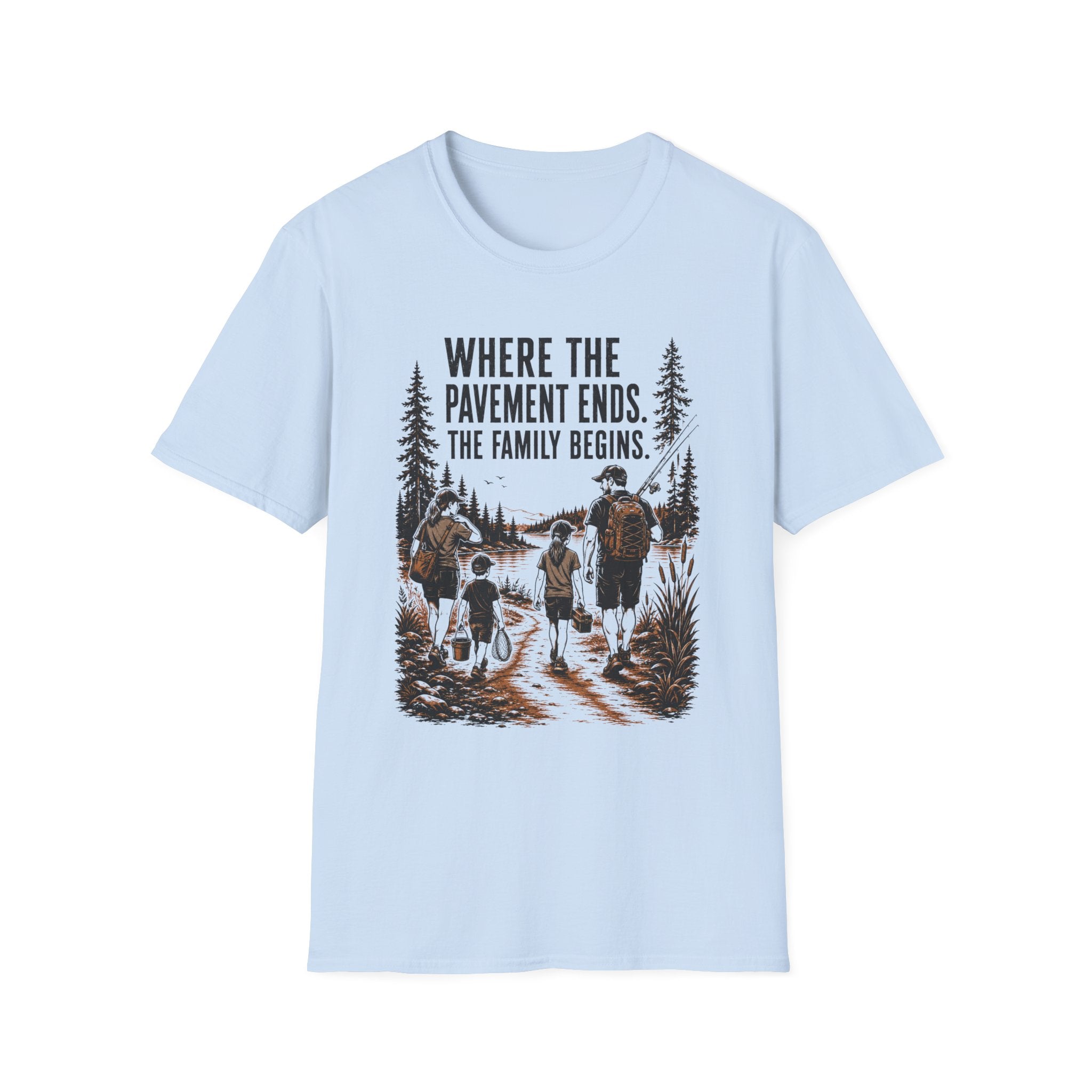 Where The Pavement Ends The Family Begins T-Shirt