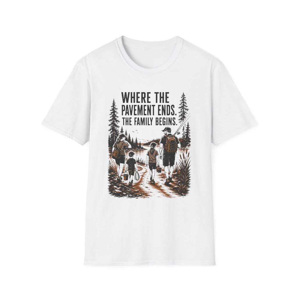 Where The Pavement Ends The Family Begins T-Shirt