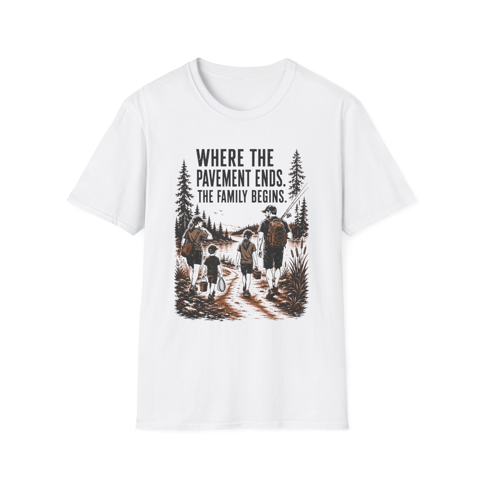 Where The Pavement Ends The Family Begins T-Shirt