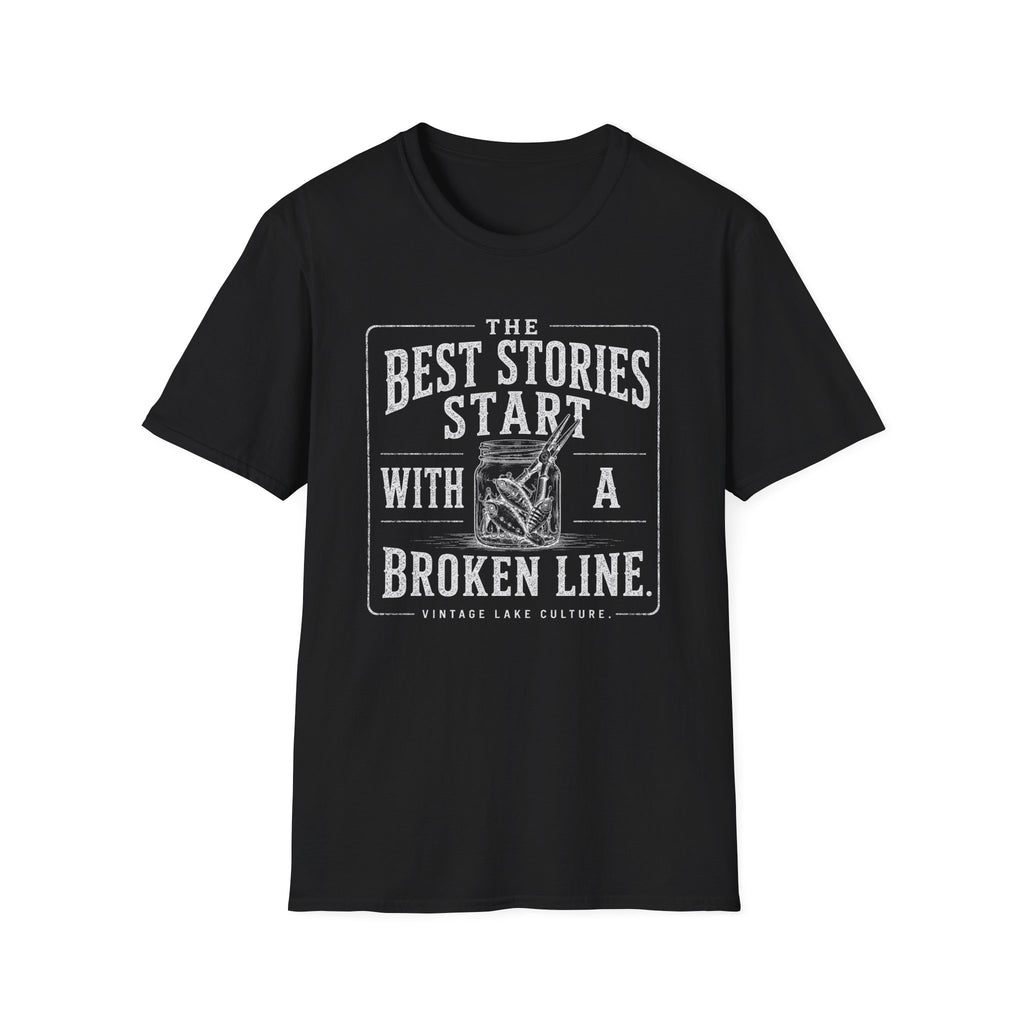The Best Stories Start With A Broken Line T-Shirt