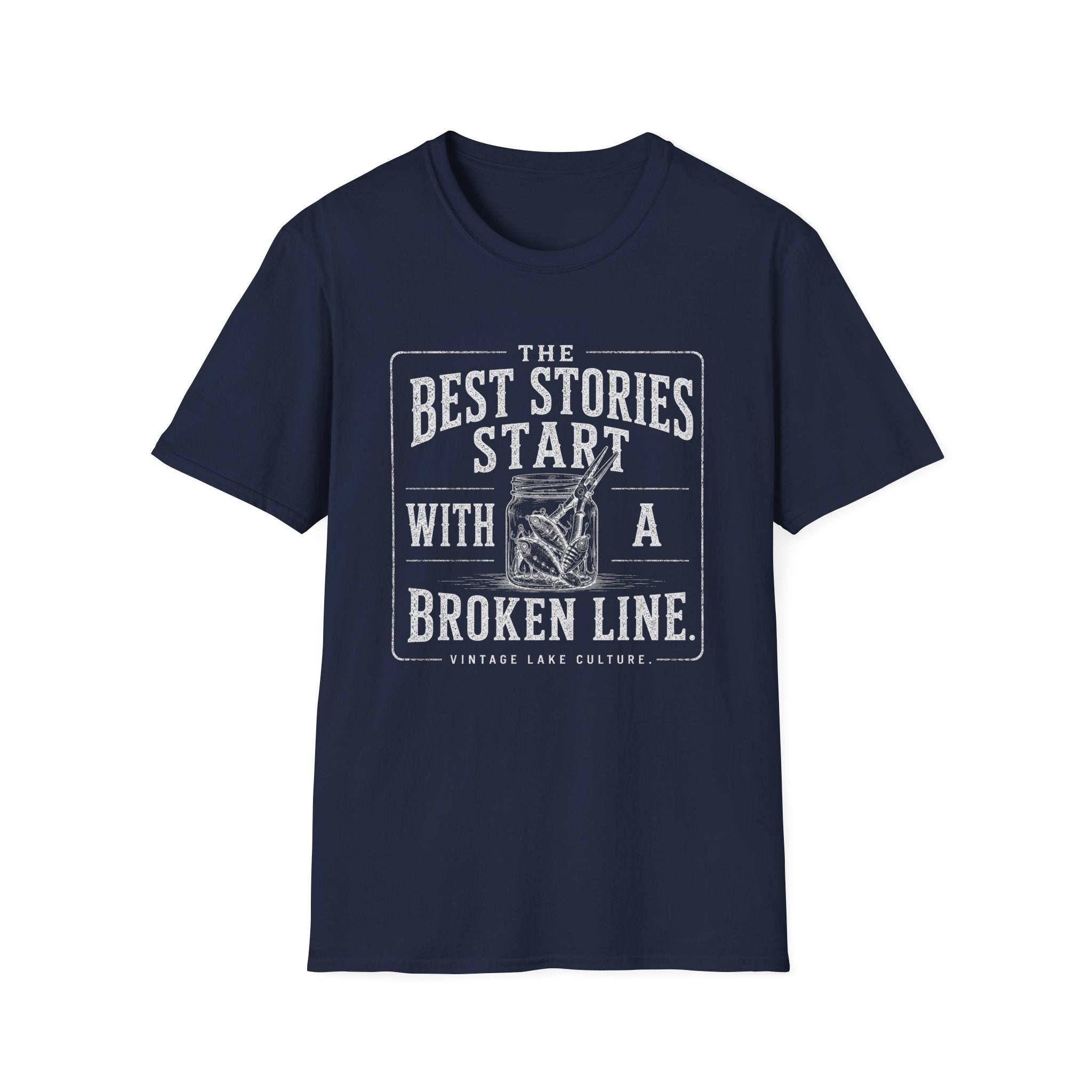 The Best Stories Start With A Broken Line T-Shirt