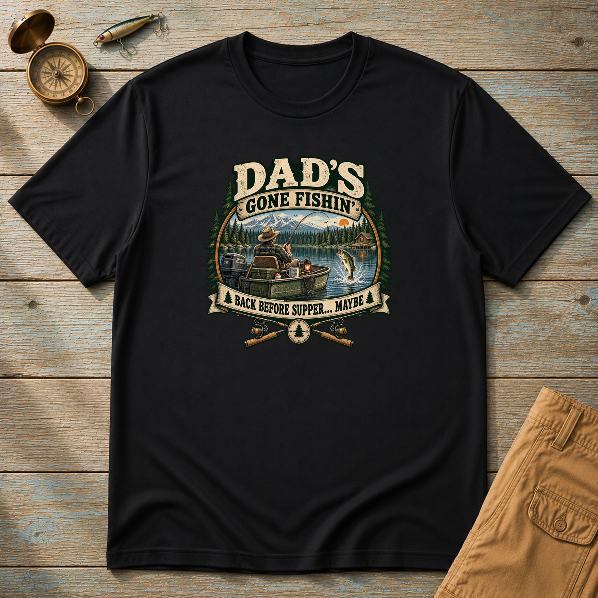 Dad's Gone Fishing T-Shirt