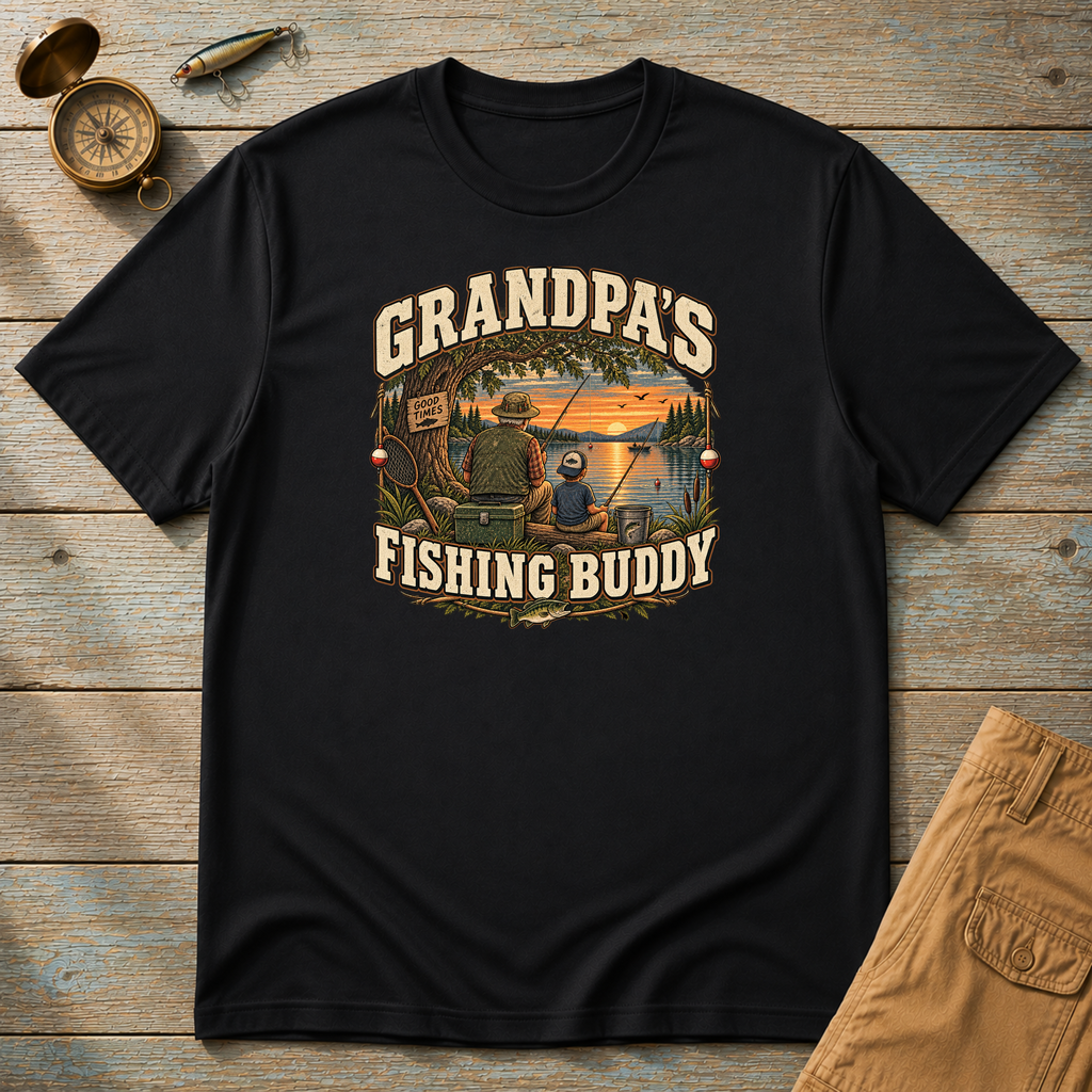 Grandpa's Fishing Buddy T-Shirt