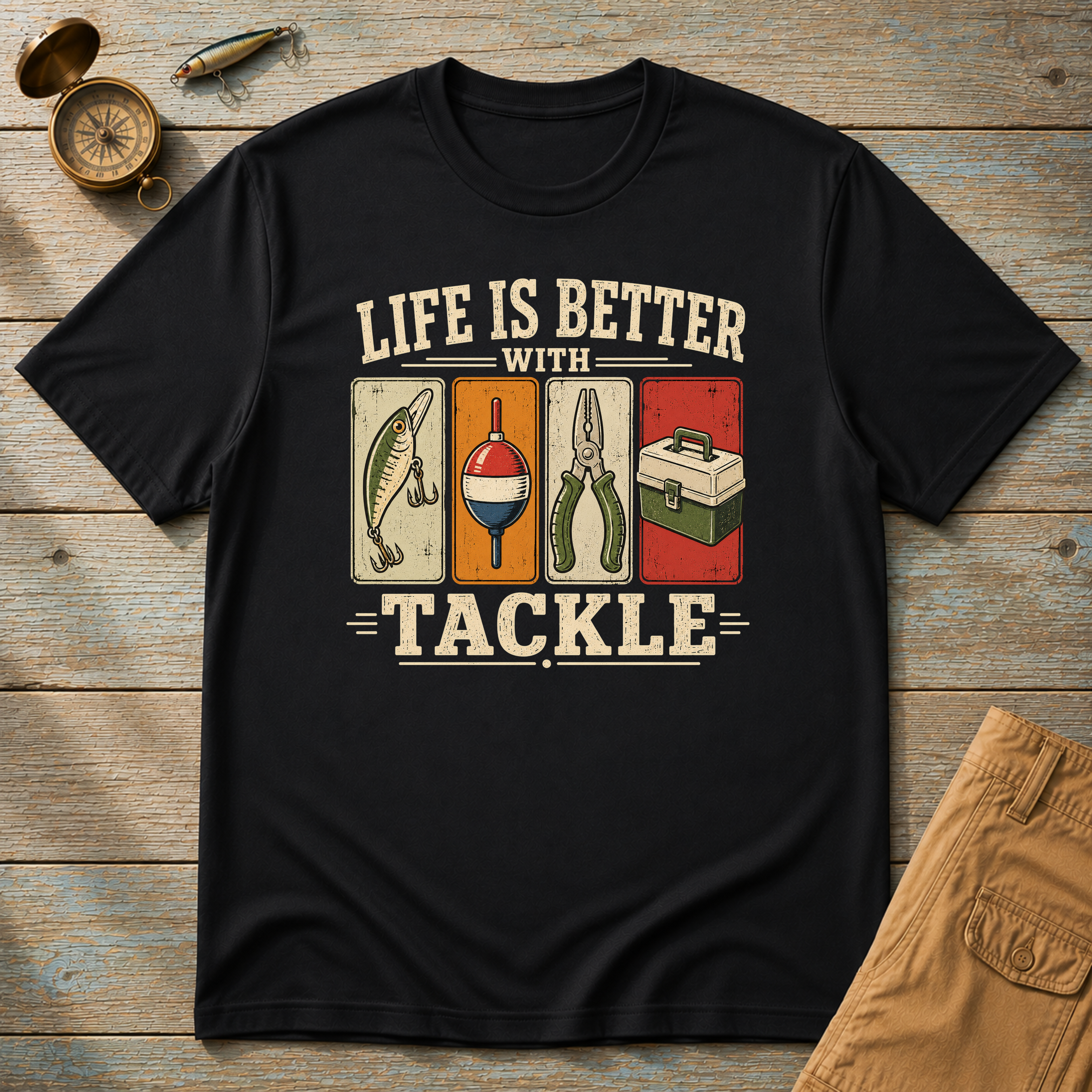 Life Is Better With Tackle T-Shirt