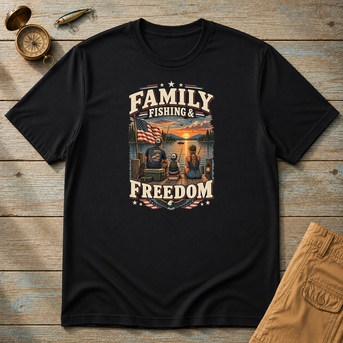 Family Fishing Freedom T-Shirt