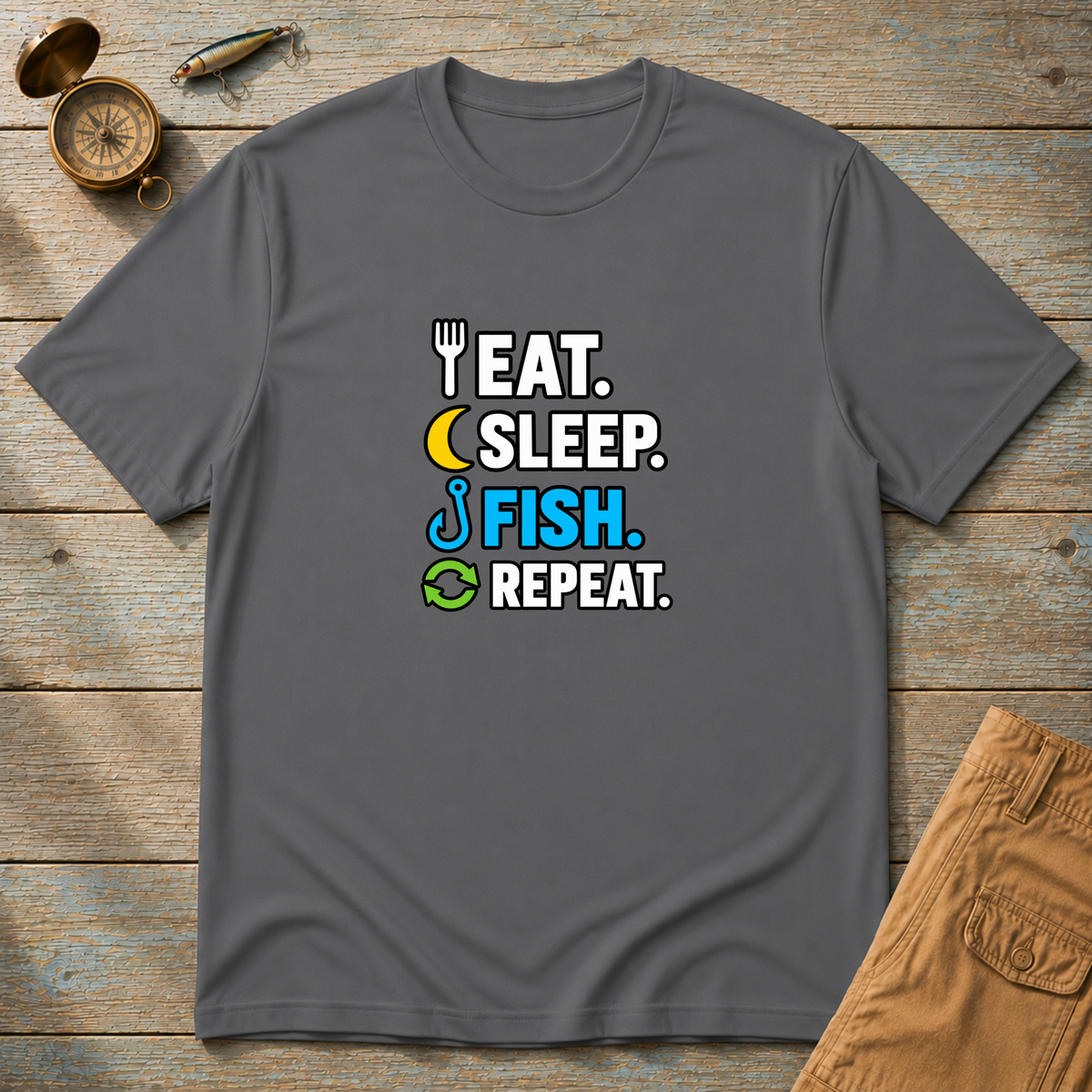 Eat Sleep Fish Repeat T-Shirt