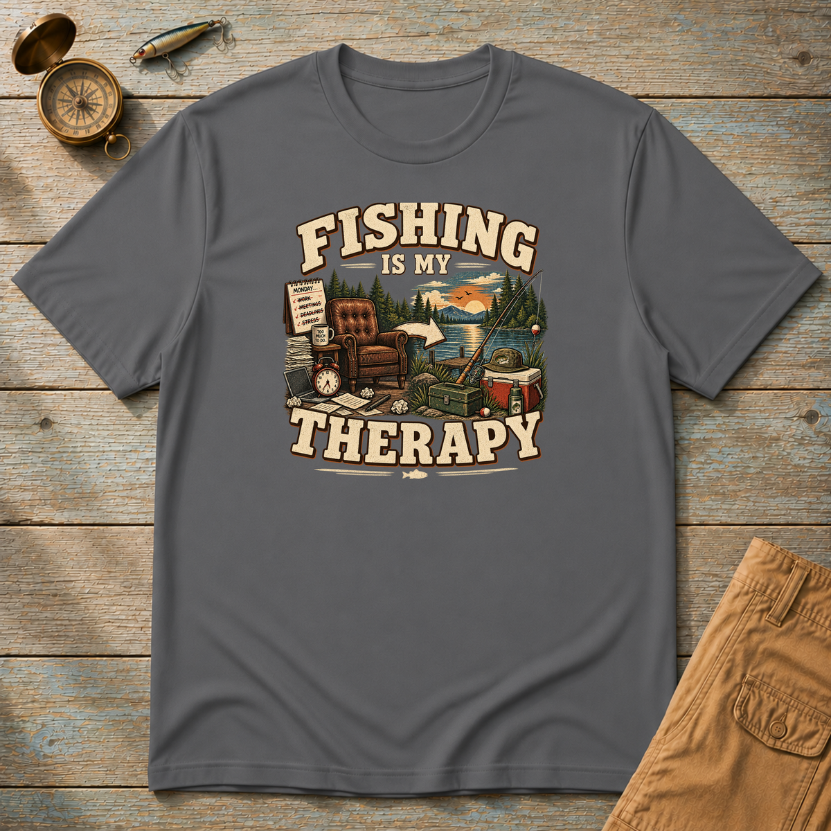 Fishing Is My Therapy T-Shirt