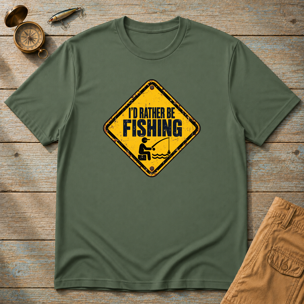 I'd Rather Be Fishing T-Shirt