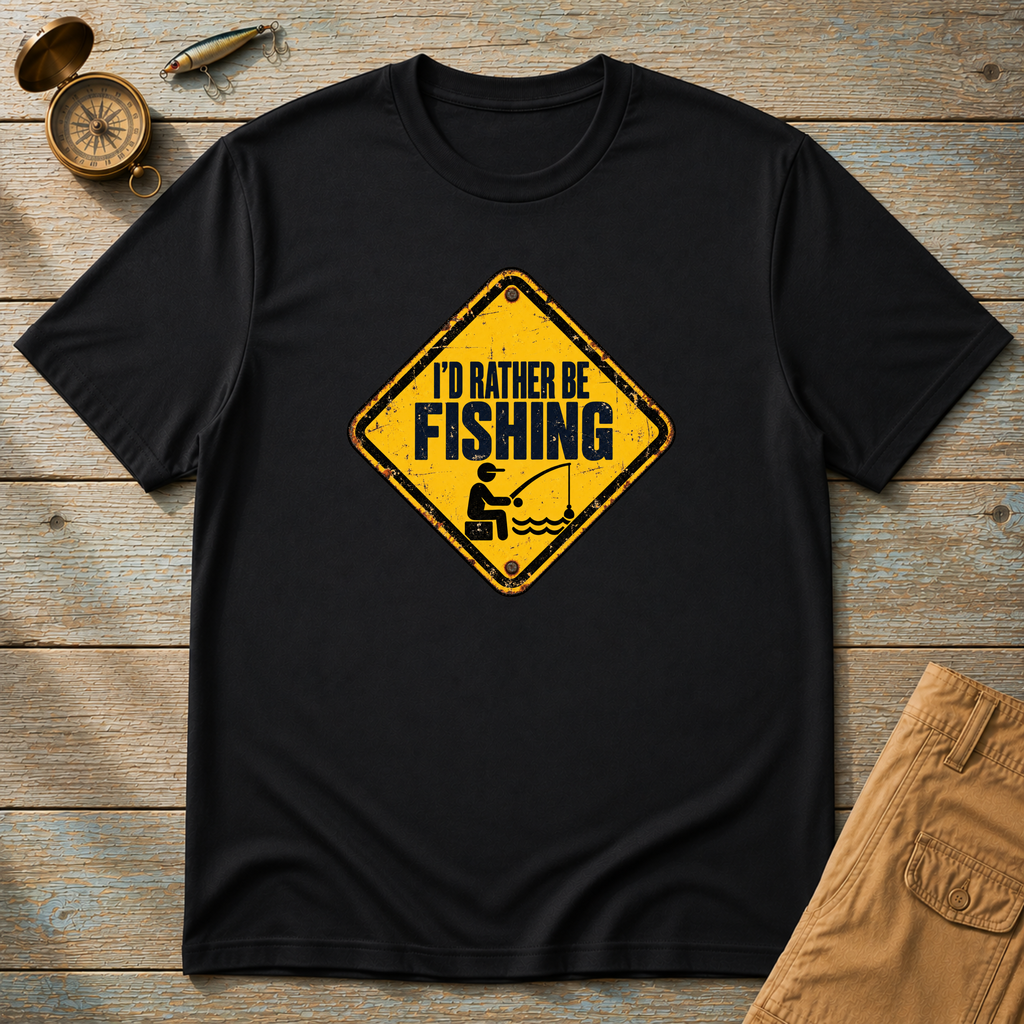 I'd Rather Be Fishing T-Shirt
