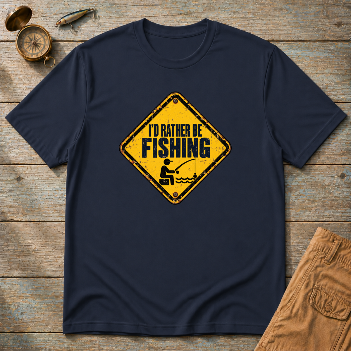 I'd Rather Be Fishing T-Shirt