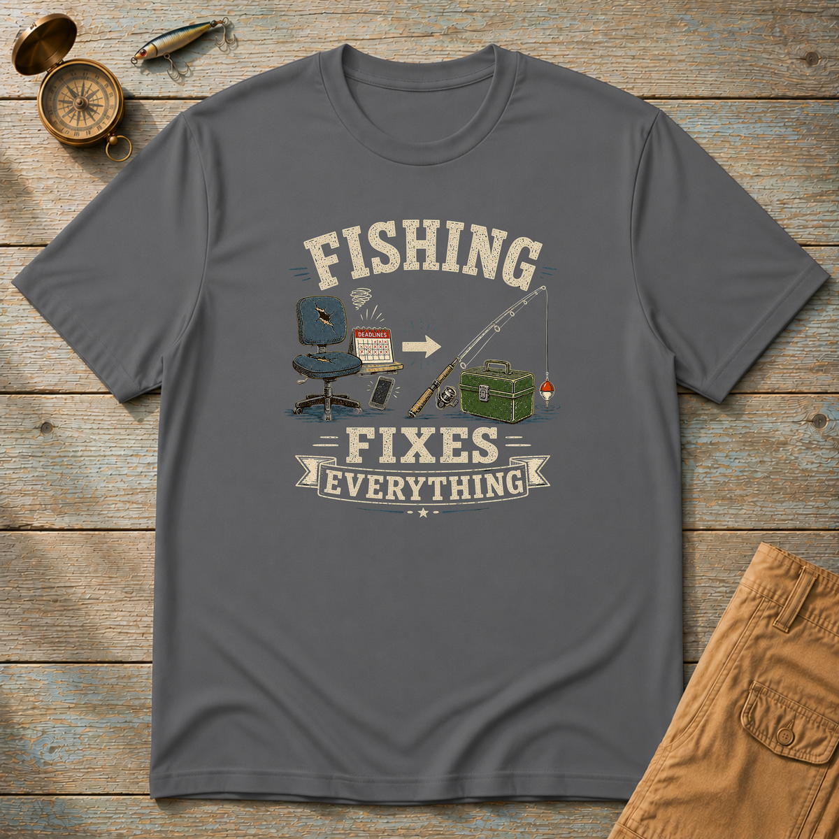Fishing Fixes Everything T-Shirt