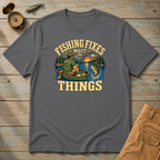 Fishing Fixes Most Things T-Shirt