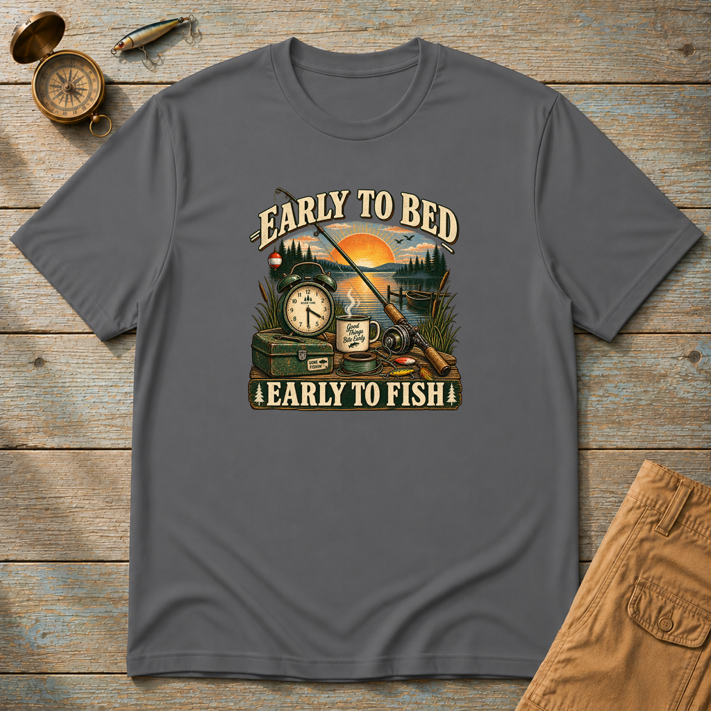 Early To Bed Early To Fish T-Shirt