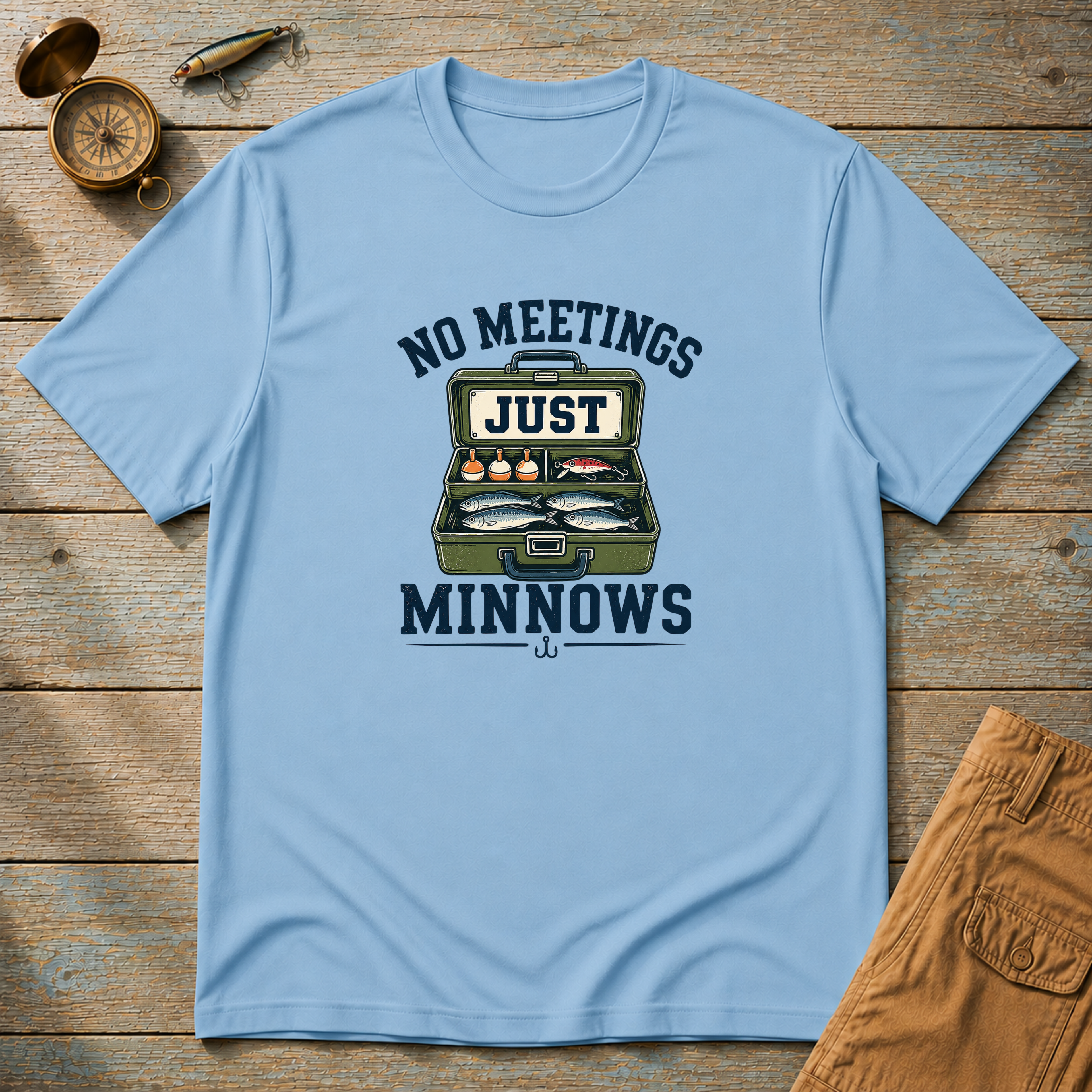 No Meetings Minnows T-Shirt