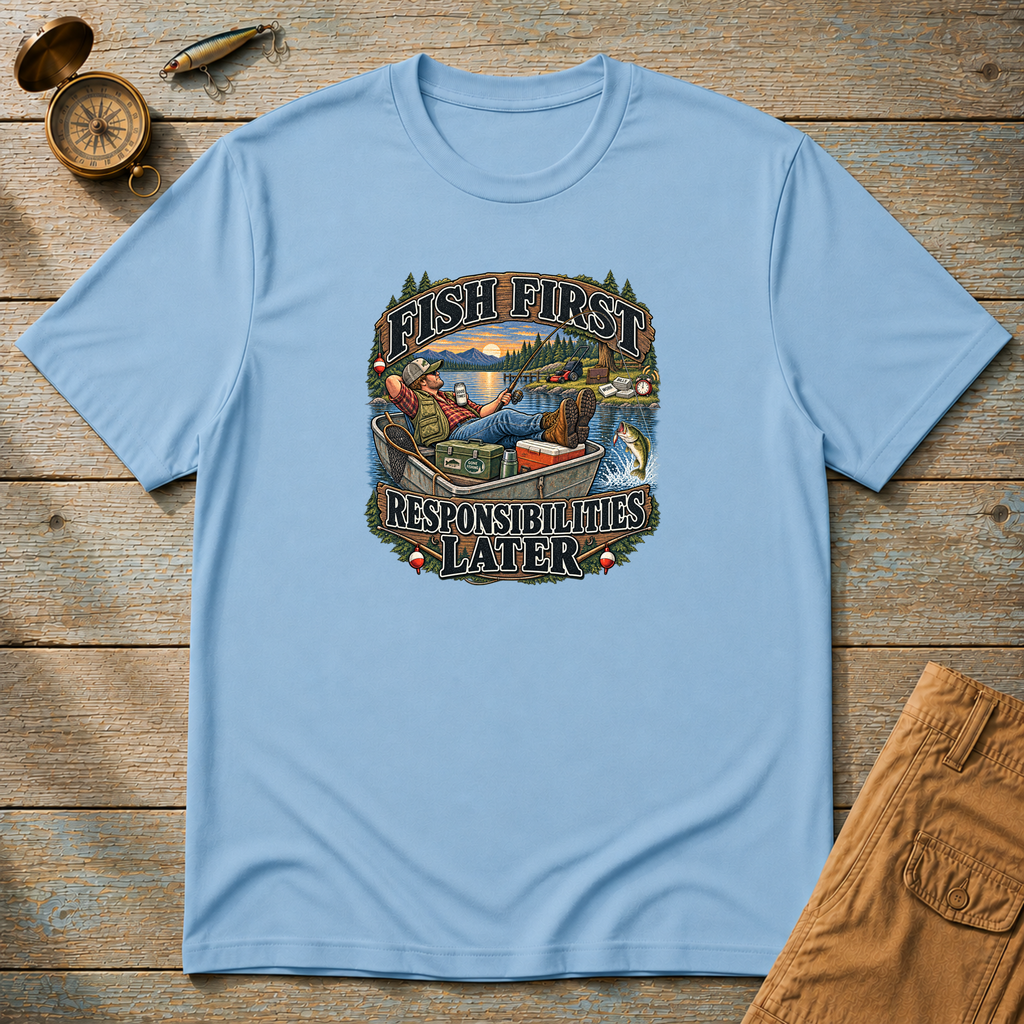 Fish First Responsibilities Later T-Shirt