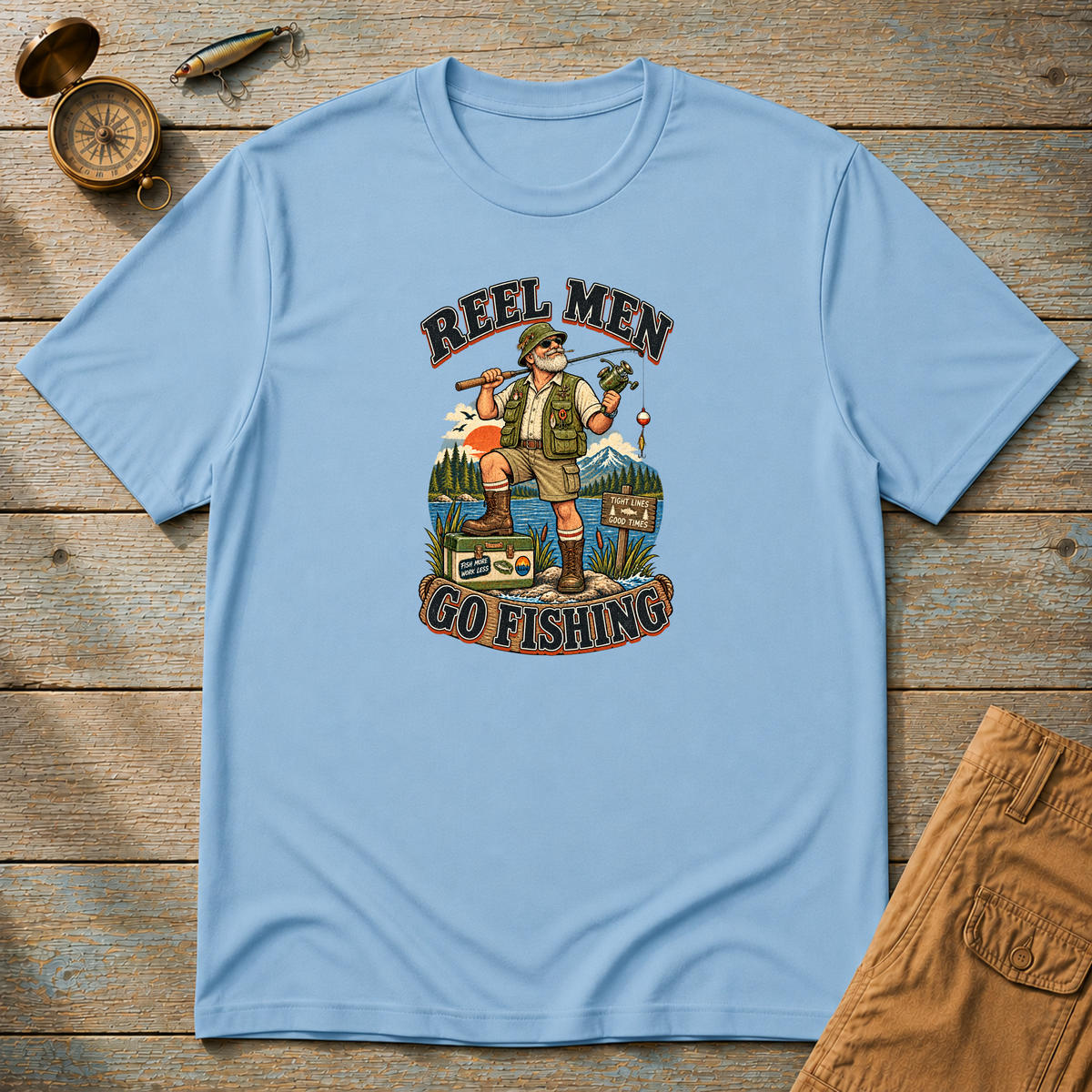 Reel Men Go Fishing T-Shirt