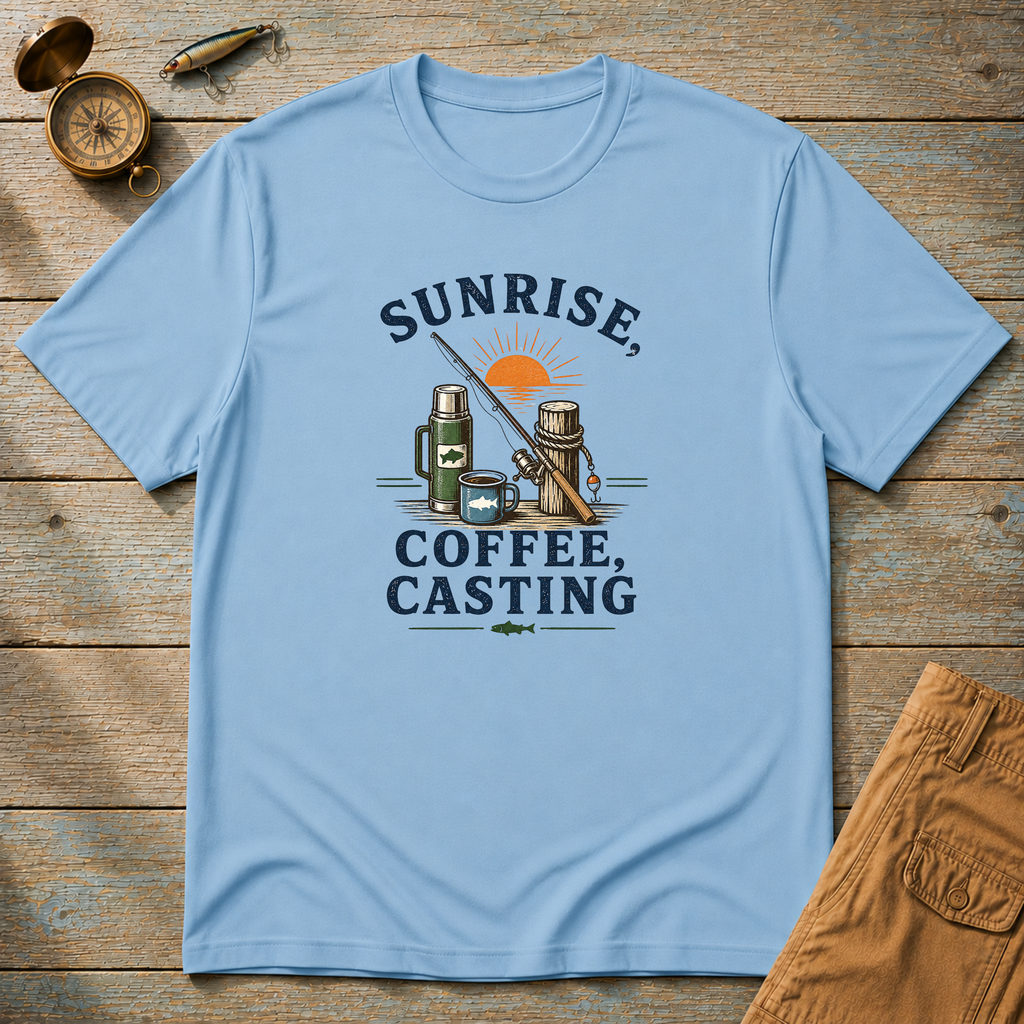 Sunrise Coffee Casting T-Shirt