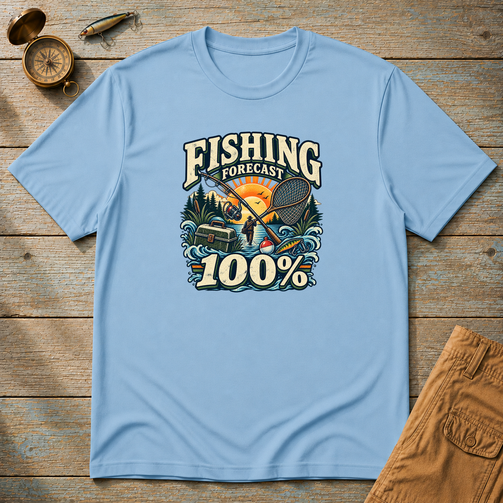 Fishing Forcast 100% T-Shirt