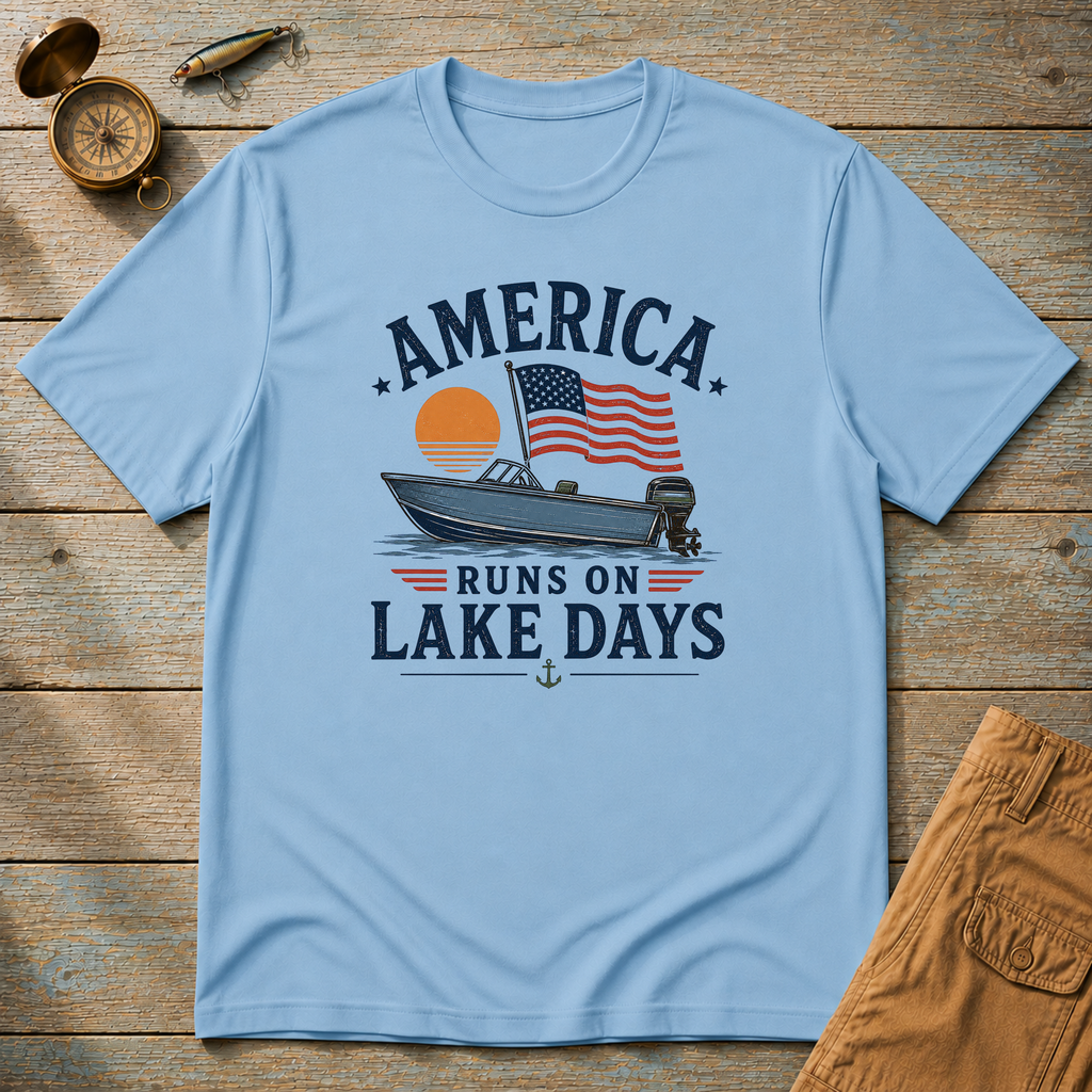 America Runs On Lake Days T-Shirt