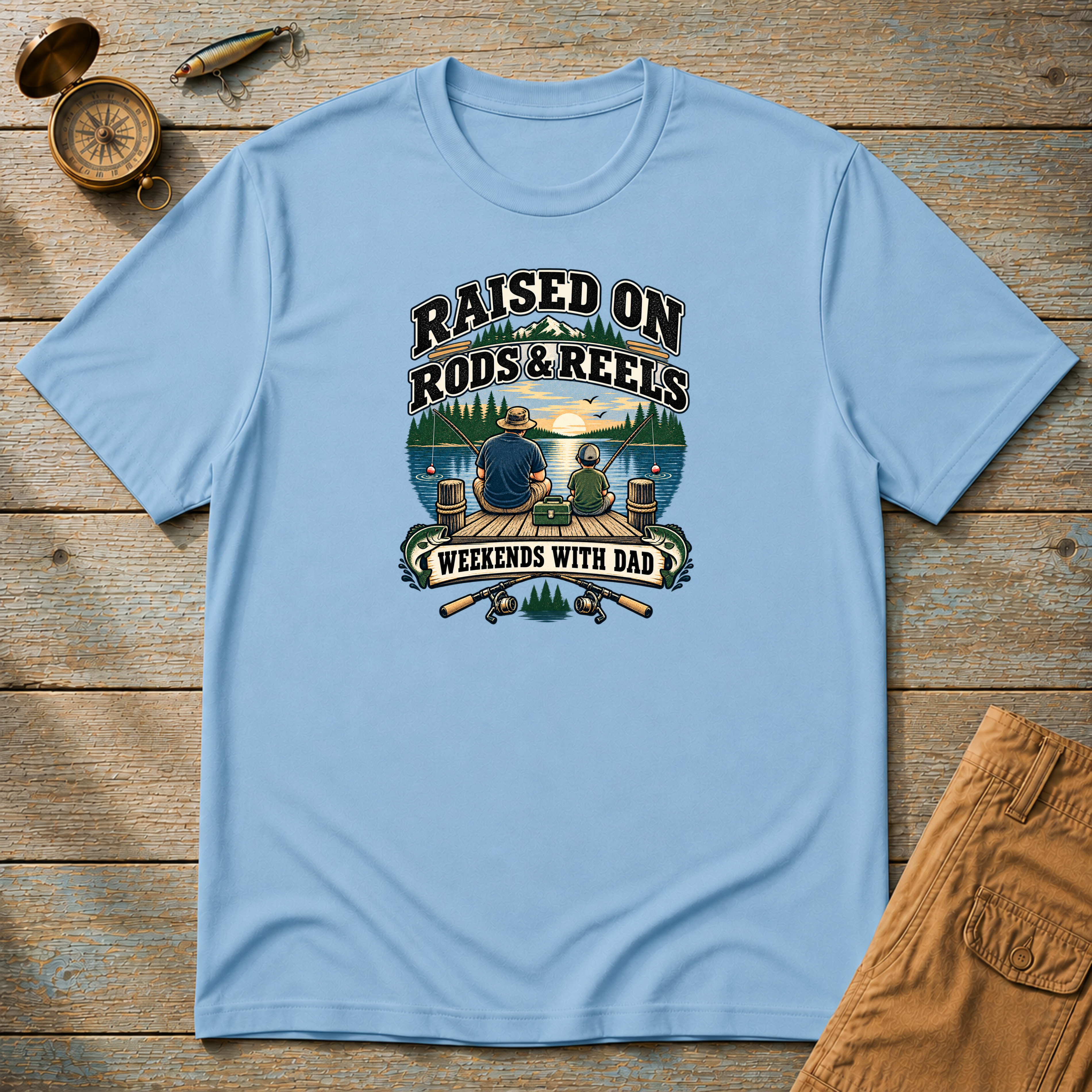 Raised On Rod & Reels T-Shirt
