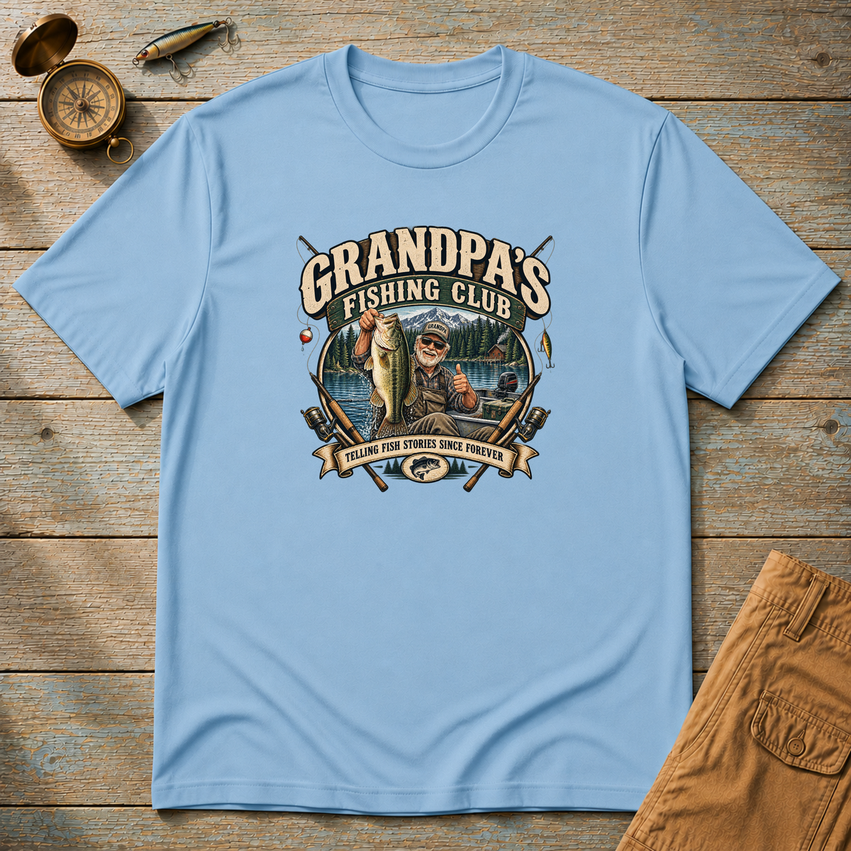 Grandpa's Fishing Club T-Shirt