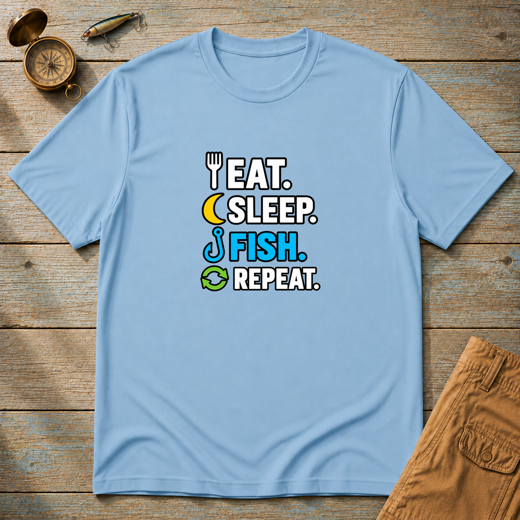 Eat Sleep Fish Repeat T-Shirt