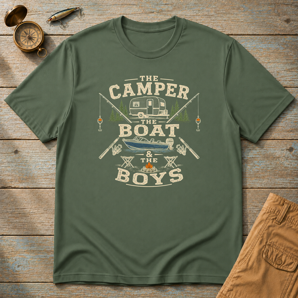 The Camper, The Boat & The Boys T-Shirt