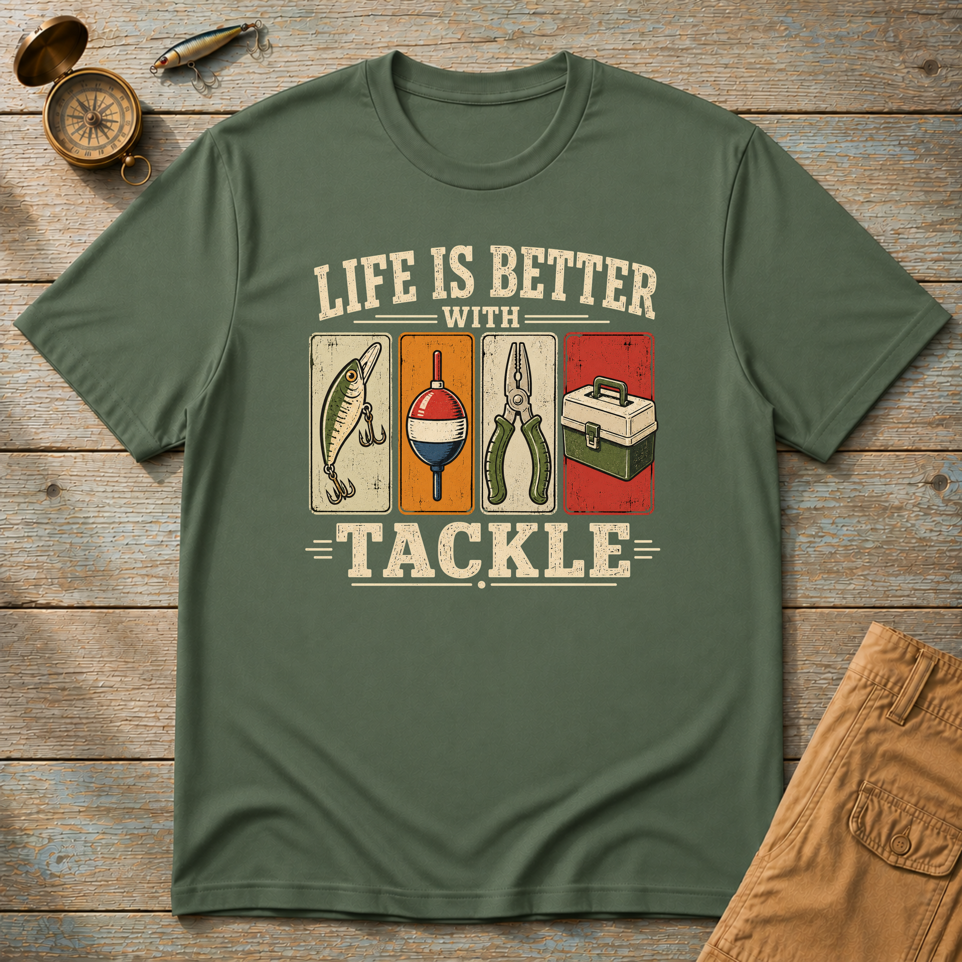 Life Is Better With Tackle T-Shirt
