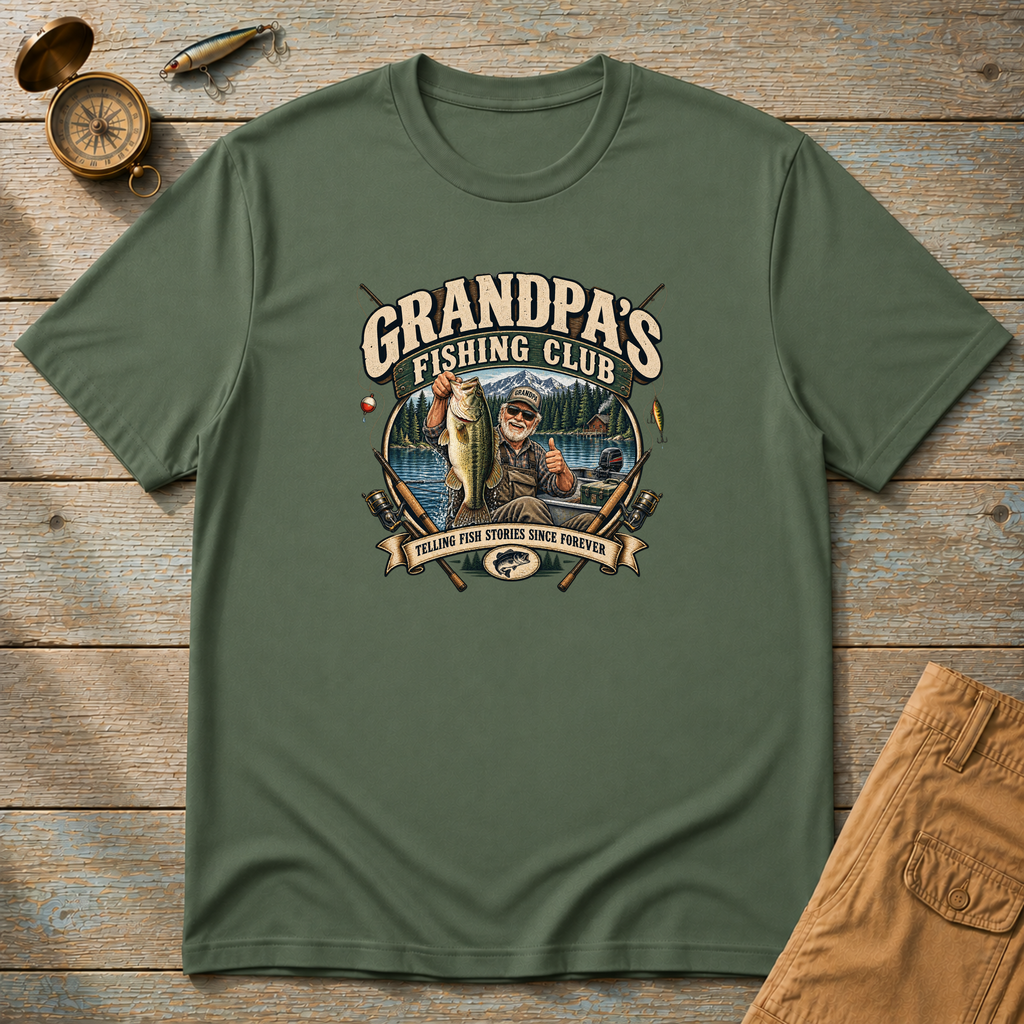 Grandpa's Fishing Club T-Shirt