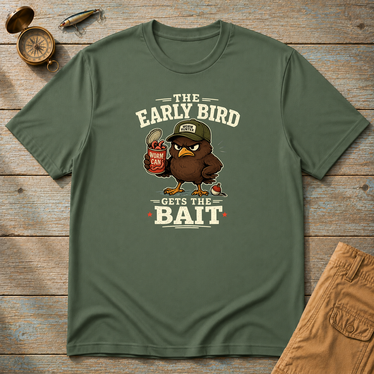 The Early Bird Gets The Bait T-Shirt