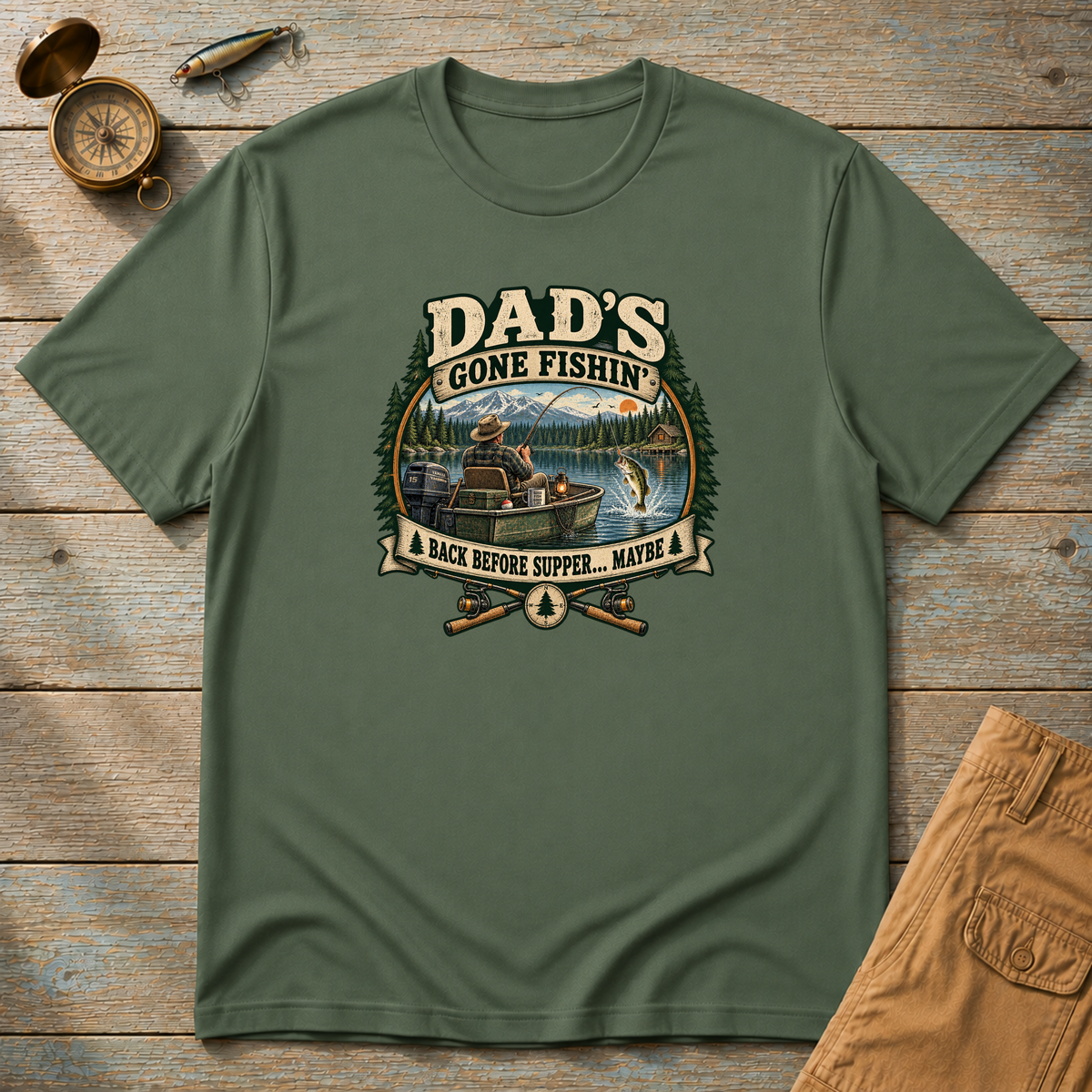 Dad's Gone Fishing T-Shirt
