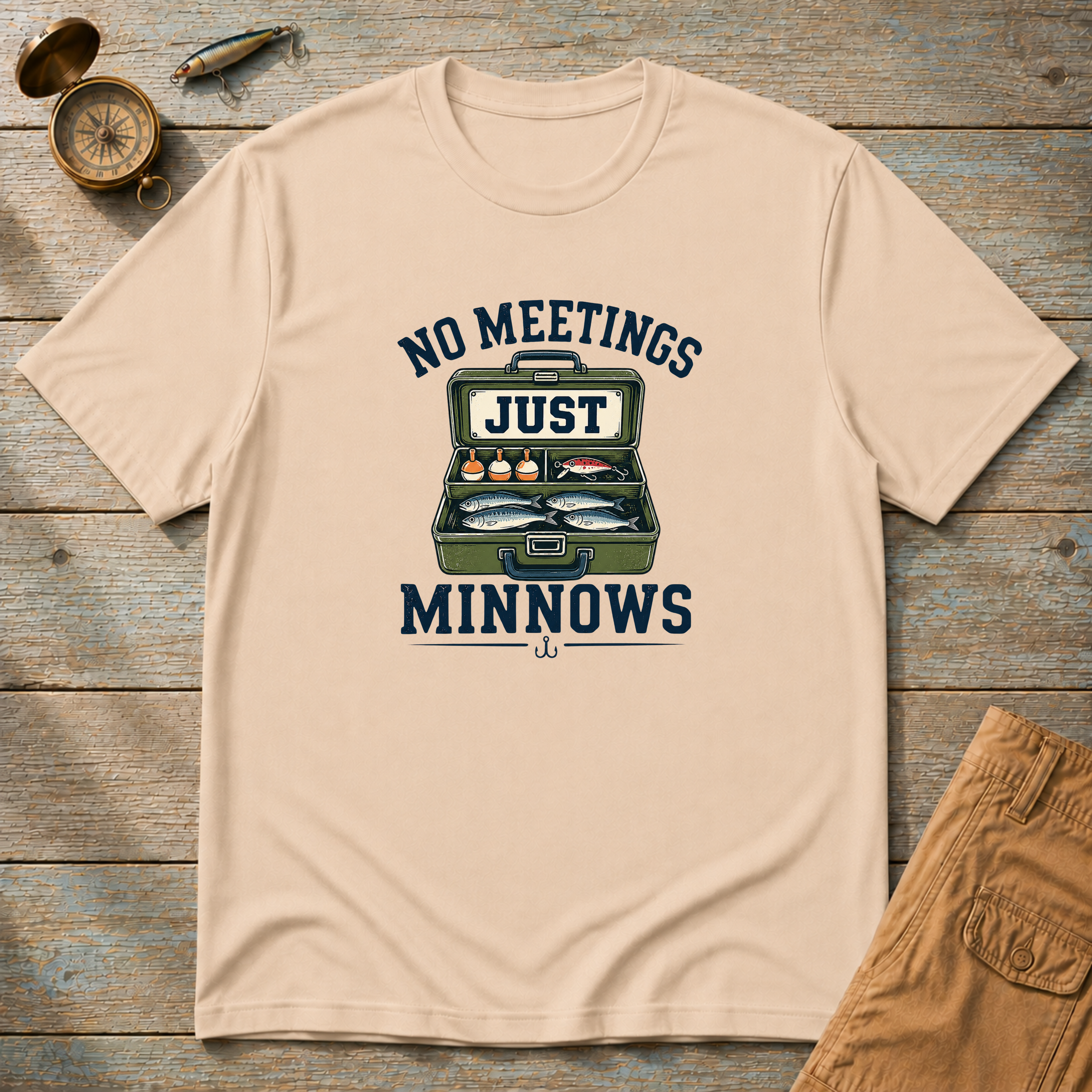 No Meetings Minnows T-Shirt
