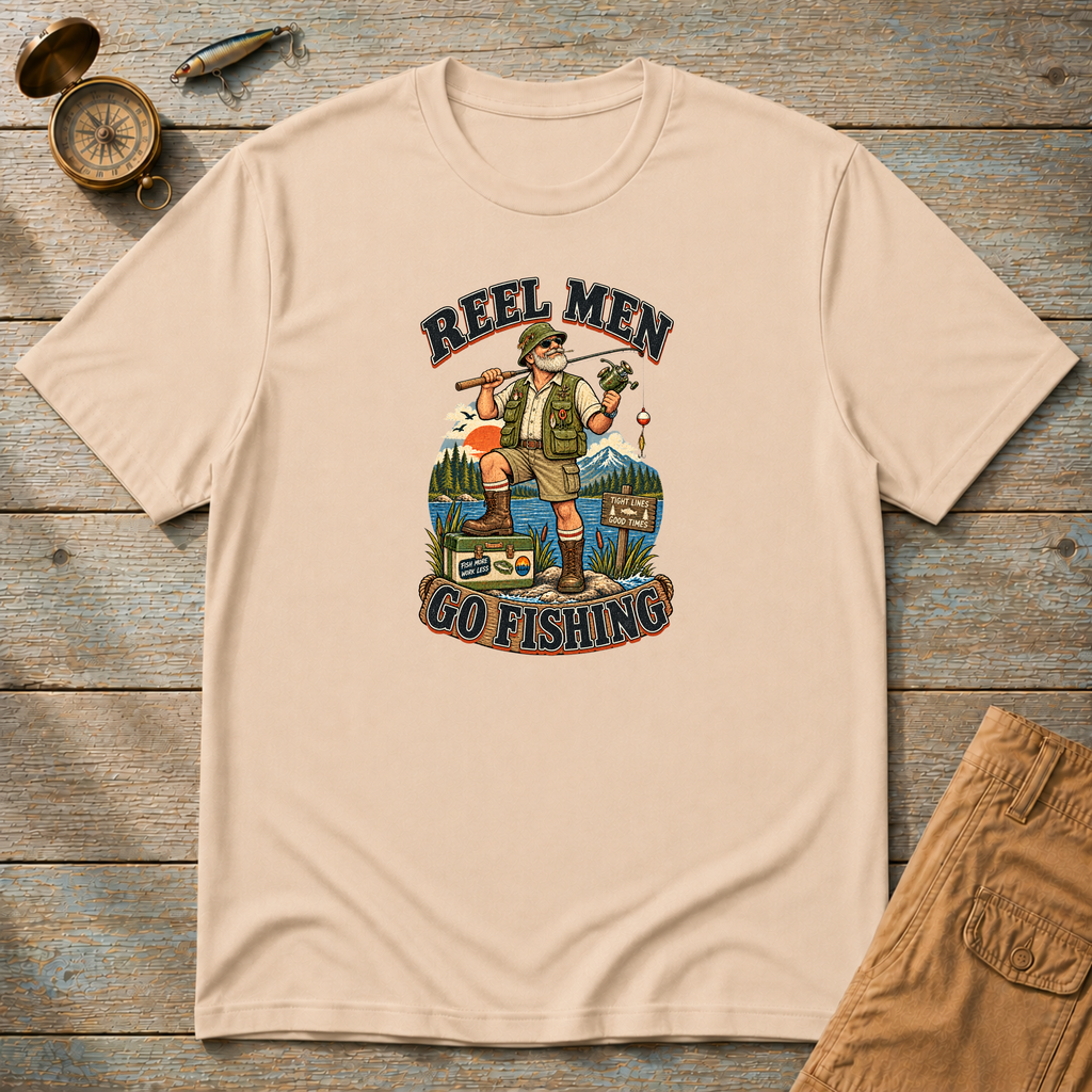 Reel Men Go Fishing T-Shirt