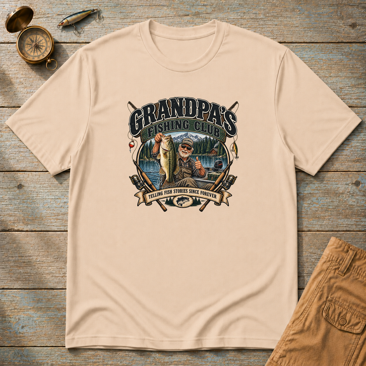 Grandpa's Fishing Club T-Shirt