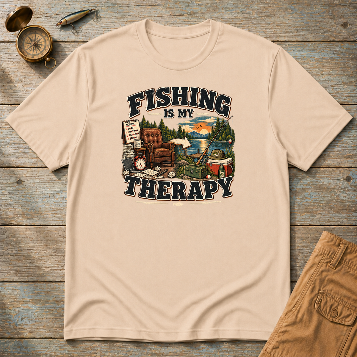 Fishing Is My Therapy T-Shirt