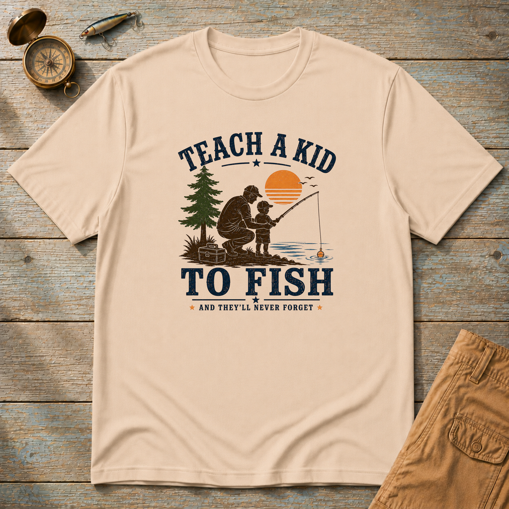 Teach A Kid To Fish T-Shirt
