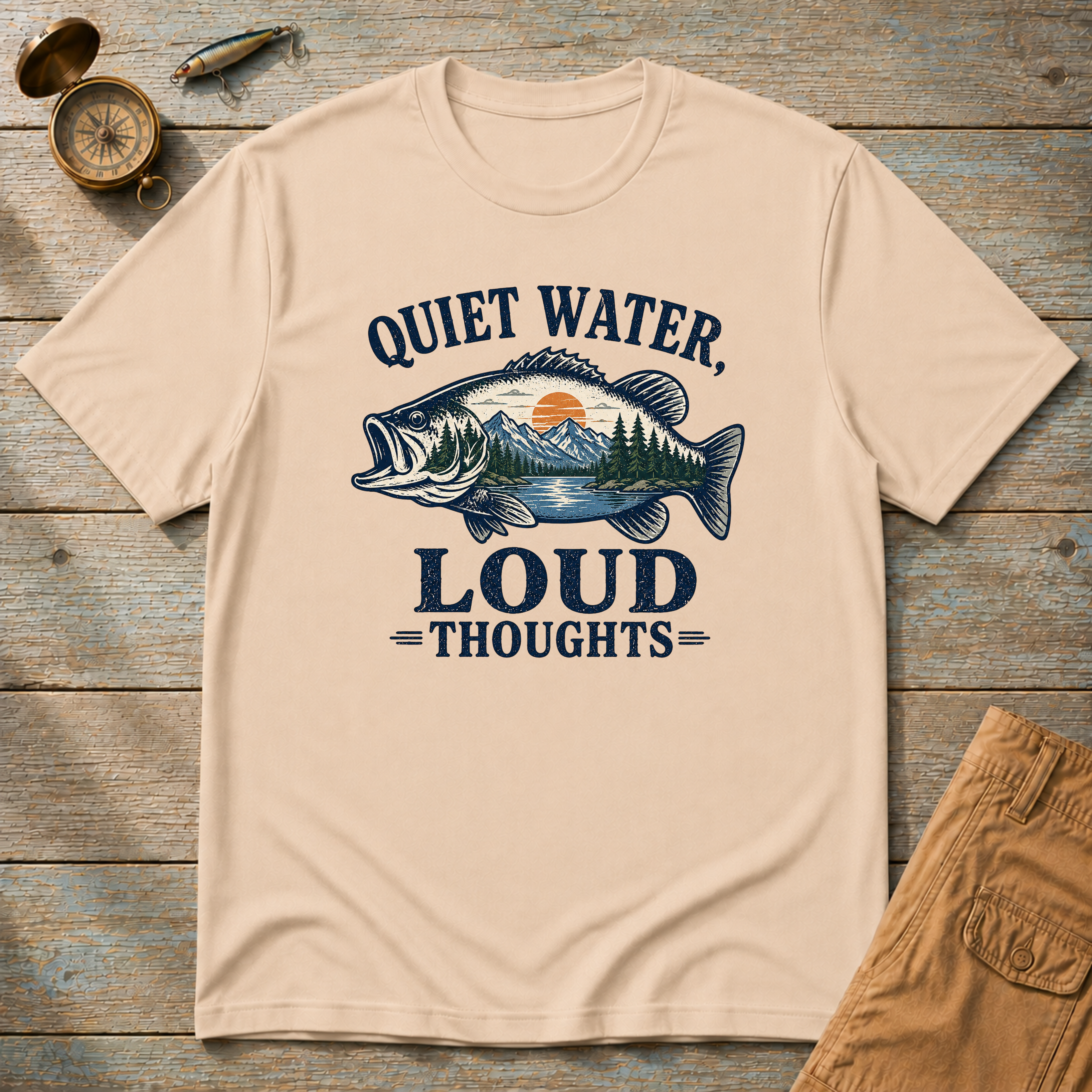 Quiet Water Loud Thoughts T-Shirt