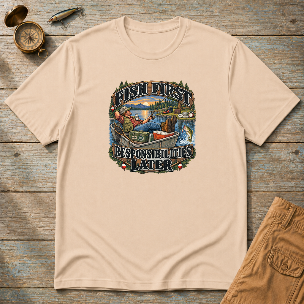 Fish First Responsibilities Later T-Shirt