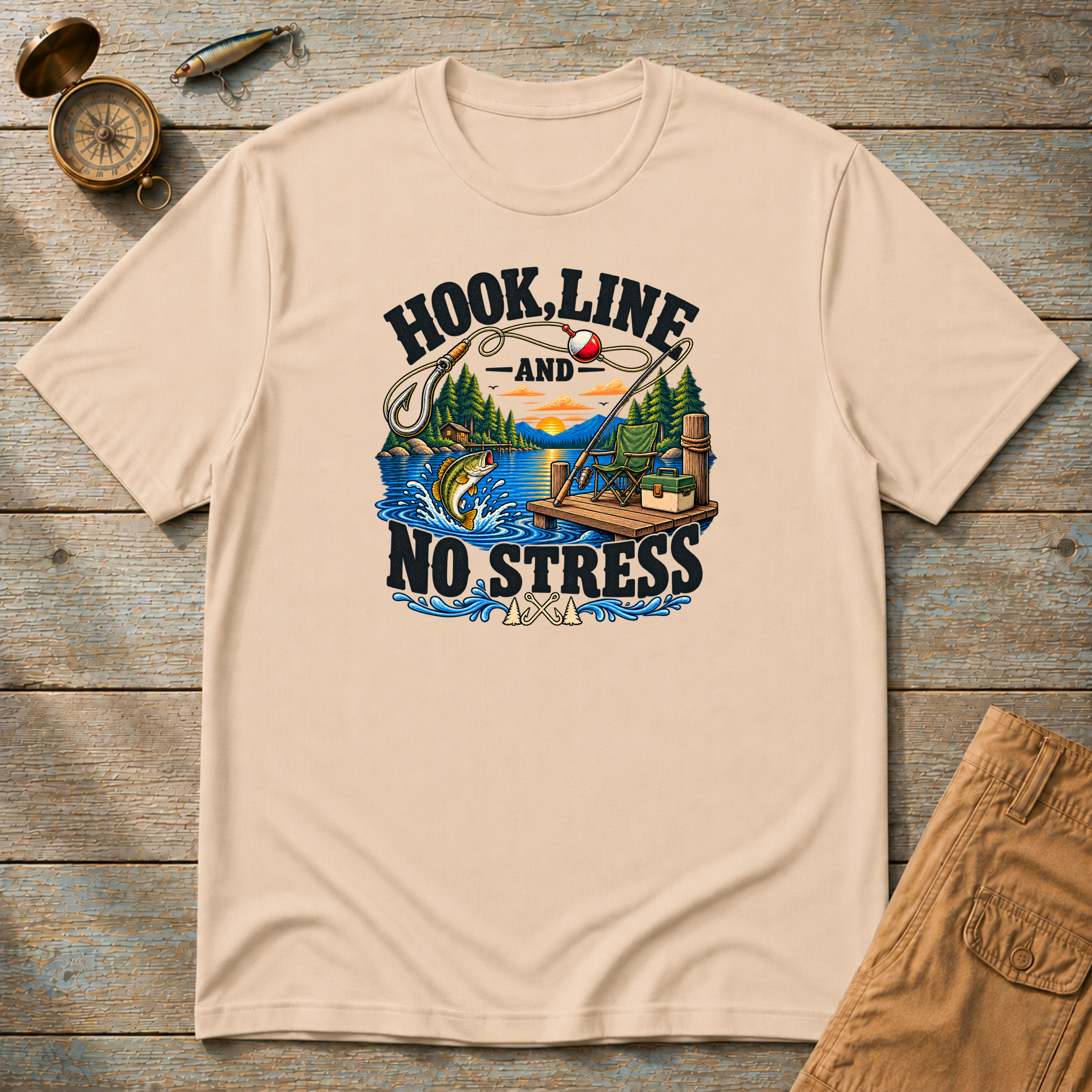 Hook Line And No Stress T-Shirt