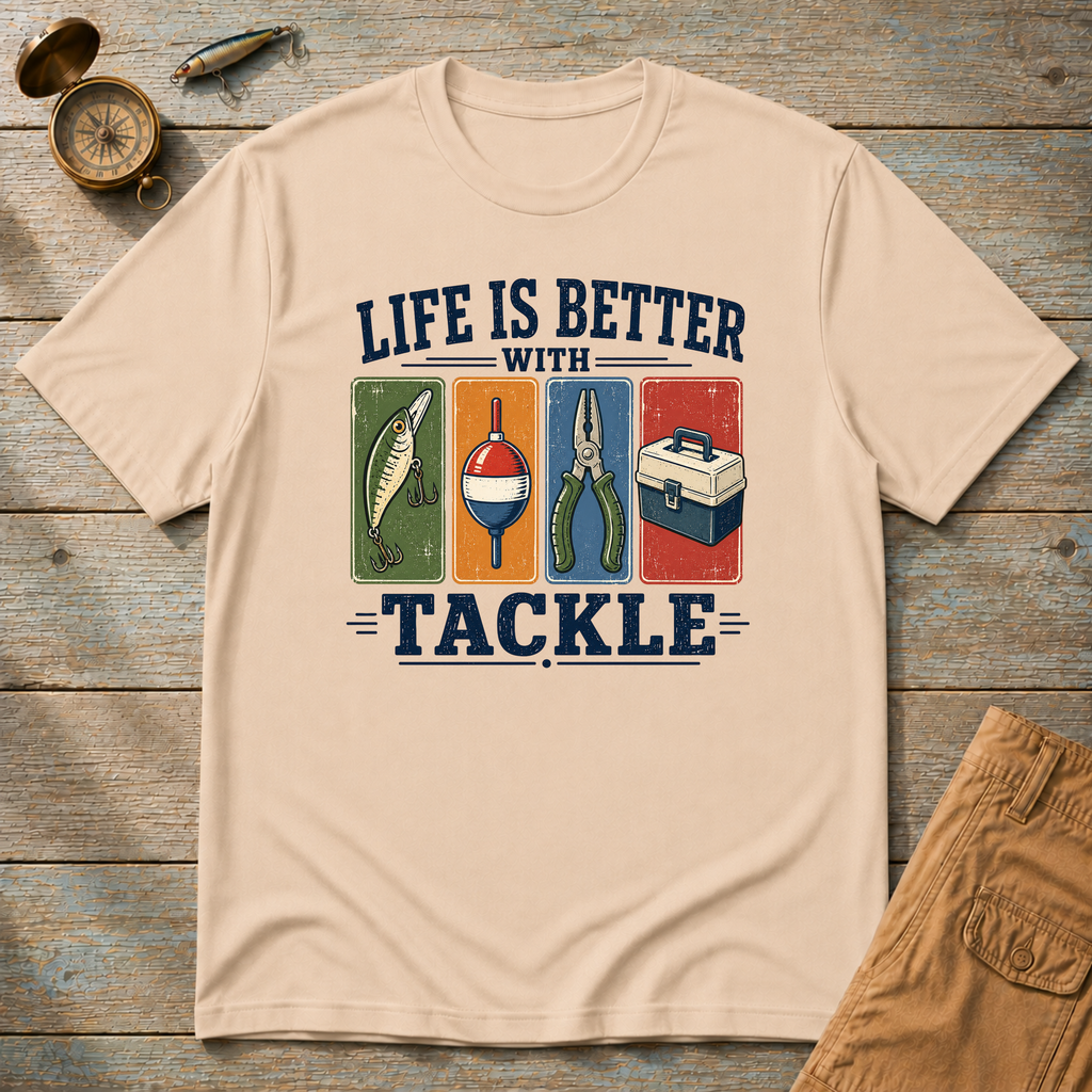 Life Is Better With Tackle T-Shirt
