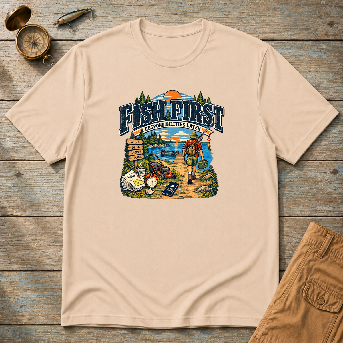 Fishing First Responsibilities Later T-Shirt
