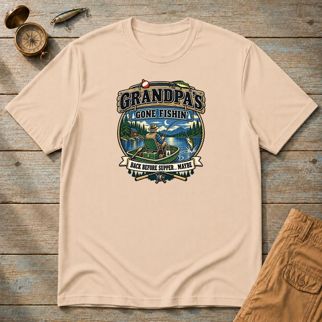 Grandpa's Gone Fishing T-Shirt