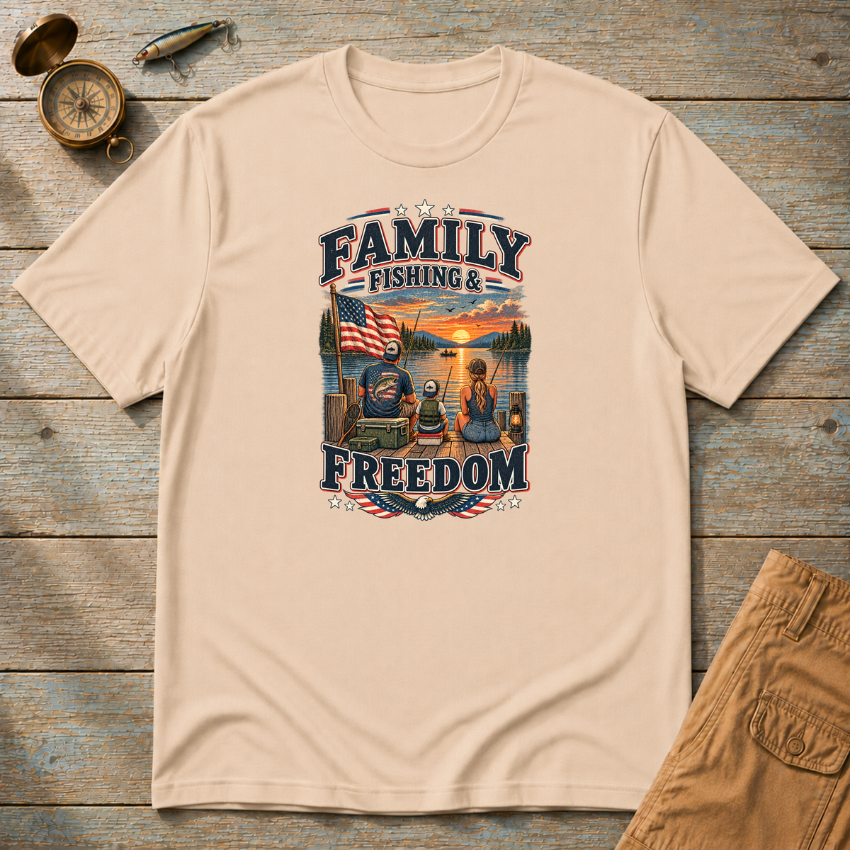 Family Fishing Freedom T-Shirt
