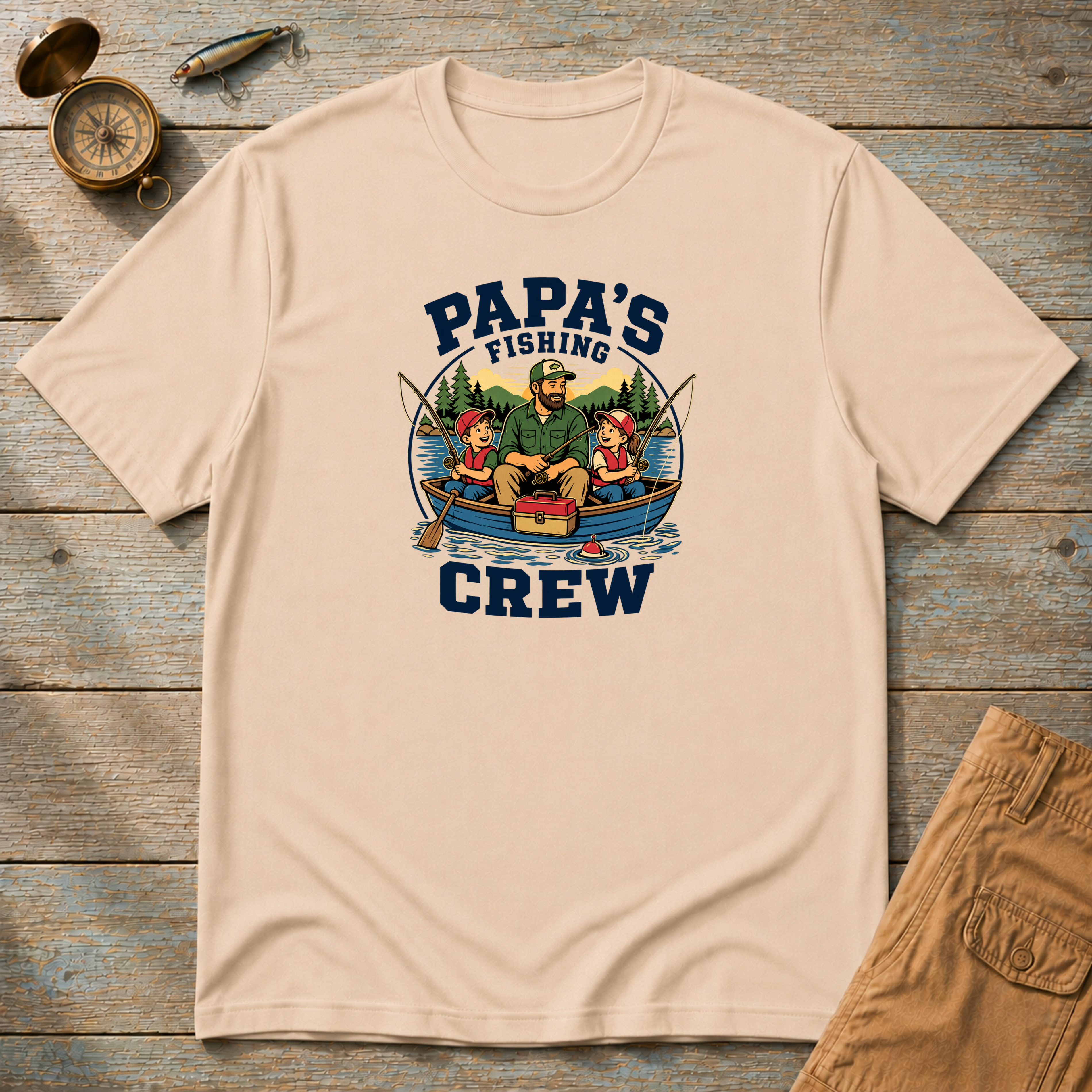 Papa's Fishing Crew T-Shirt